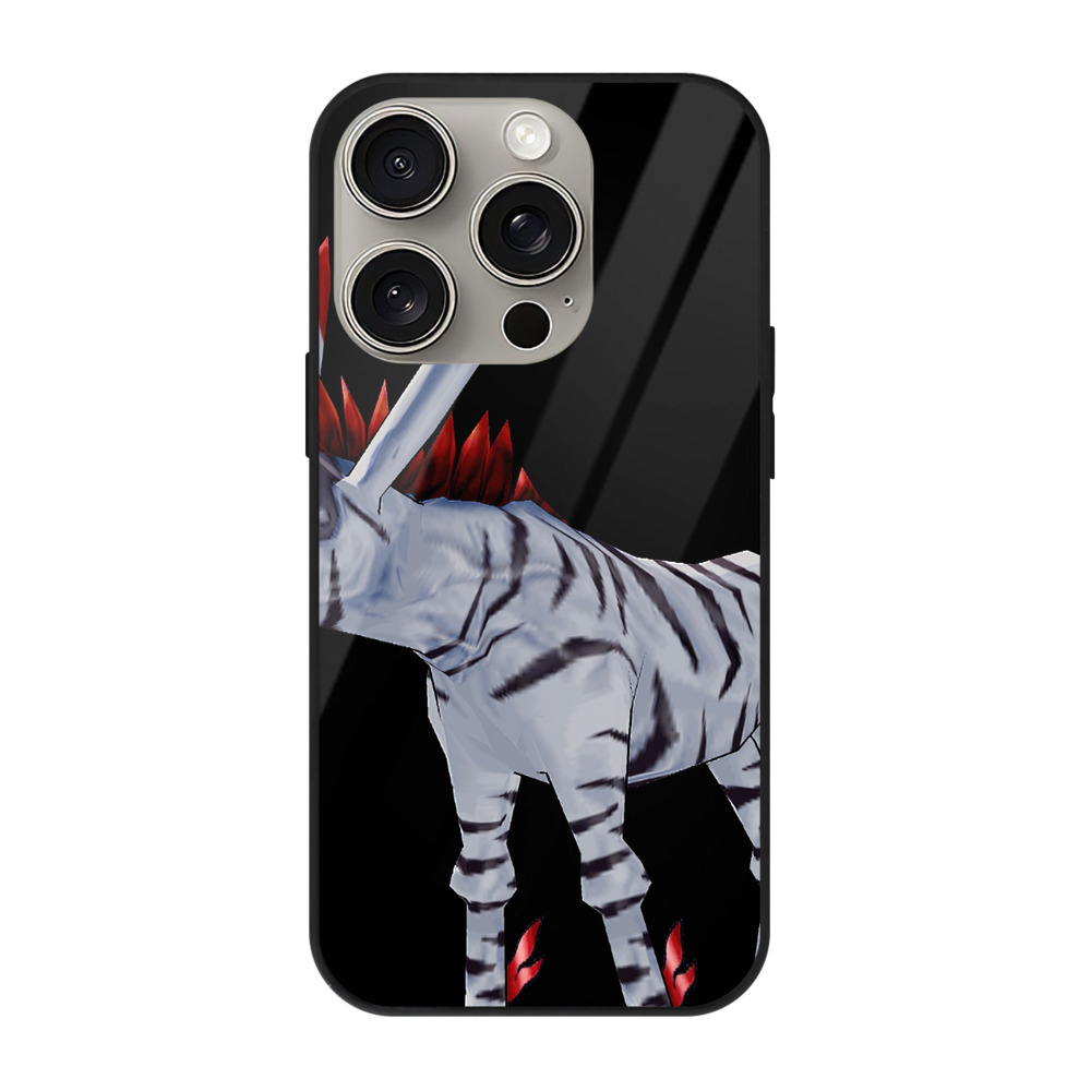 （画像用） Digimon デジタルモンスター/デジモン 【iPhone15Pro対応】スマホケース 耐衝撃＆黄変防止 背面ガラス