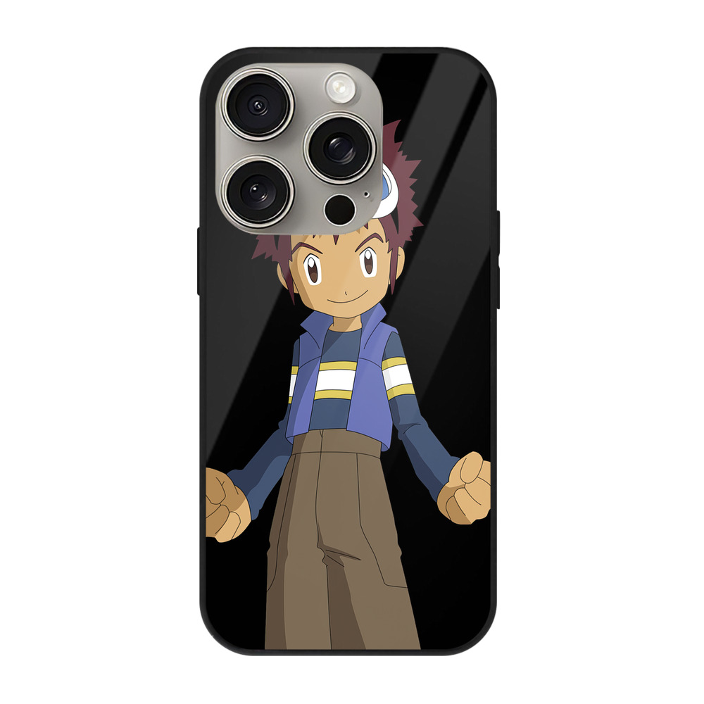 （画像用） Digimon デジタルモンスター/デジモン 【iPhone15Pro対応】スマホケース 耐衝撃＆黄変防止 背面ガラス