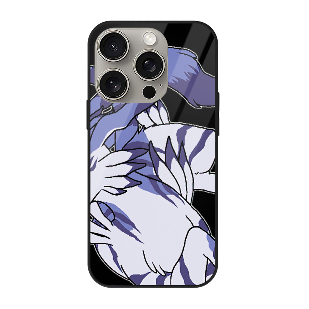 （画像用） Digimon デジタルモンスター/デジモン 【iPhone15Pro対応】スマホケース 耐衝撃＆黄変防止 背面ガラス
