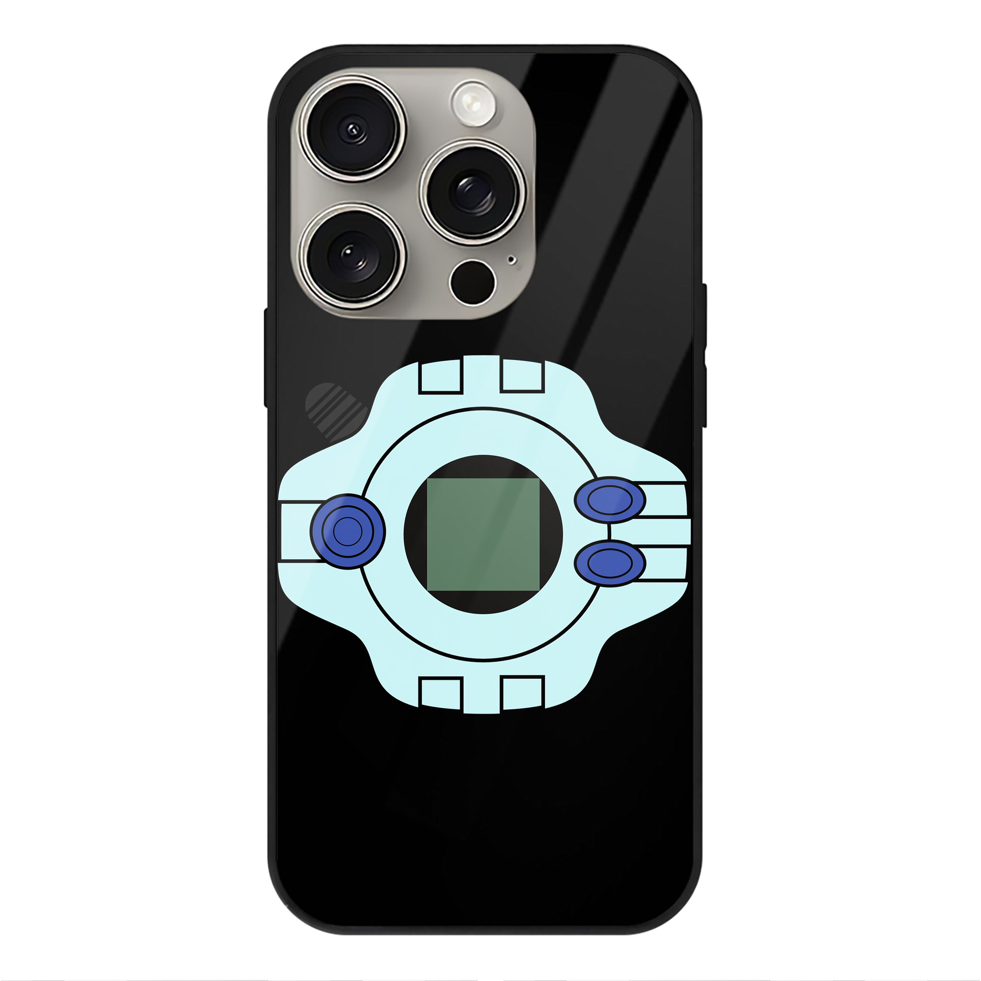 （画像用） Digimon デジタルモンスター/デジモン 【iPhone15Pro対応】スマホケース 耐衝撃＆黄変防止 背面ガラス