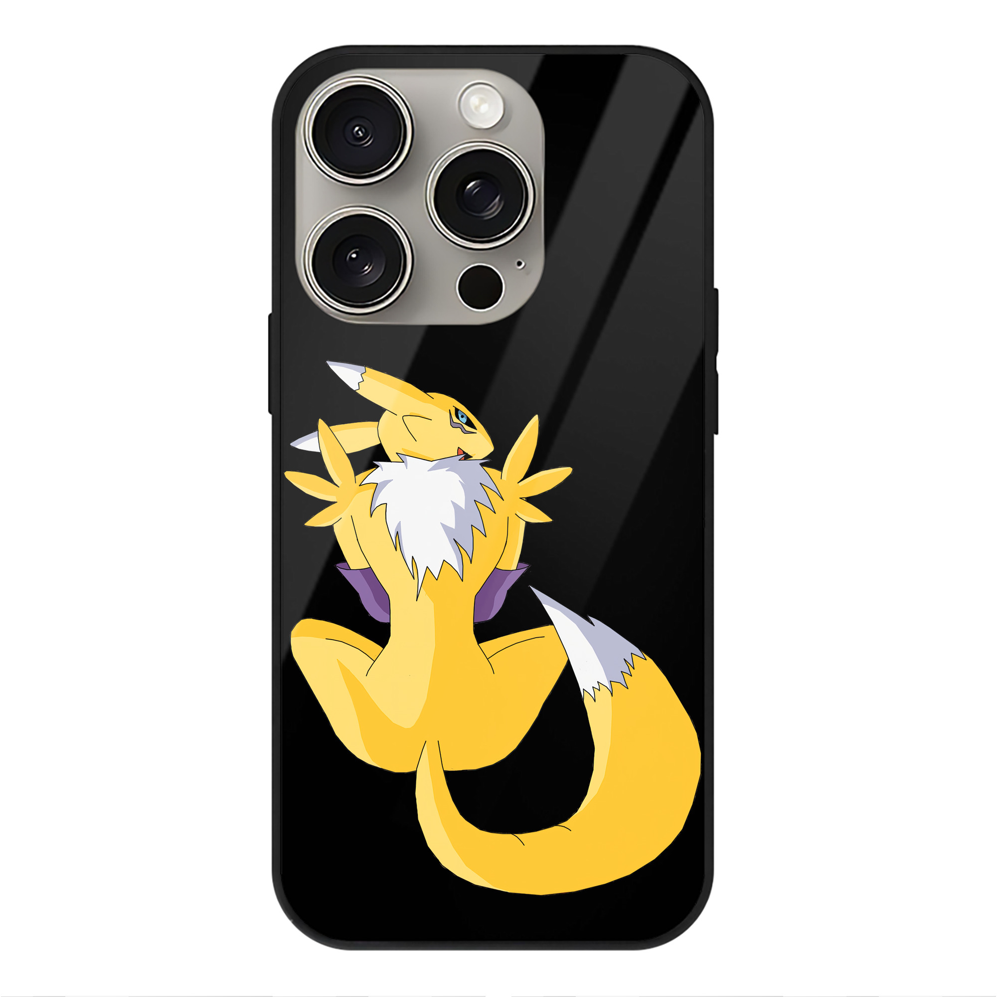 （画像用） Digimon デジタルモンスター/デジモン 【iPhone15Pro対応】スマホケース 耐衝撃＆黄変防止 背面ガラス