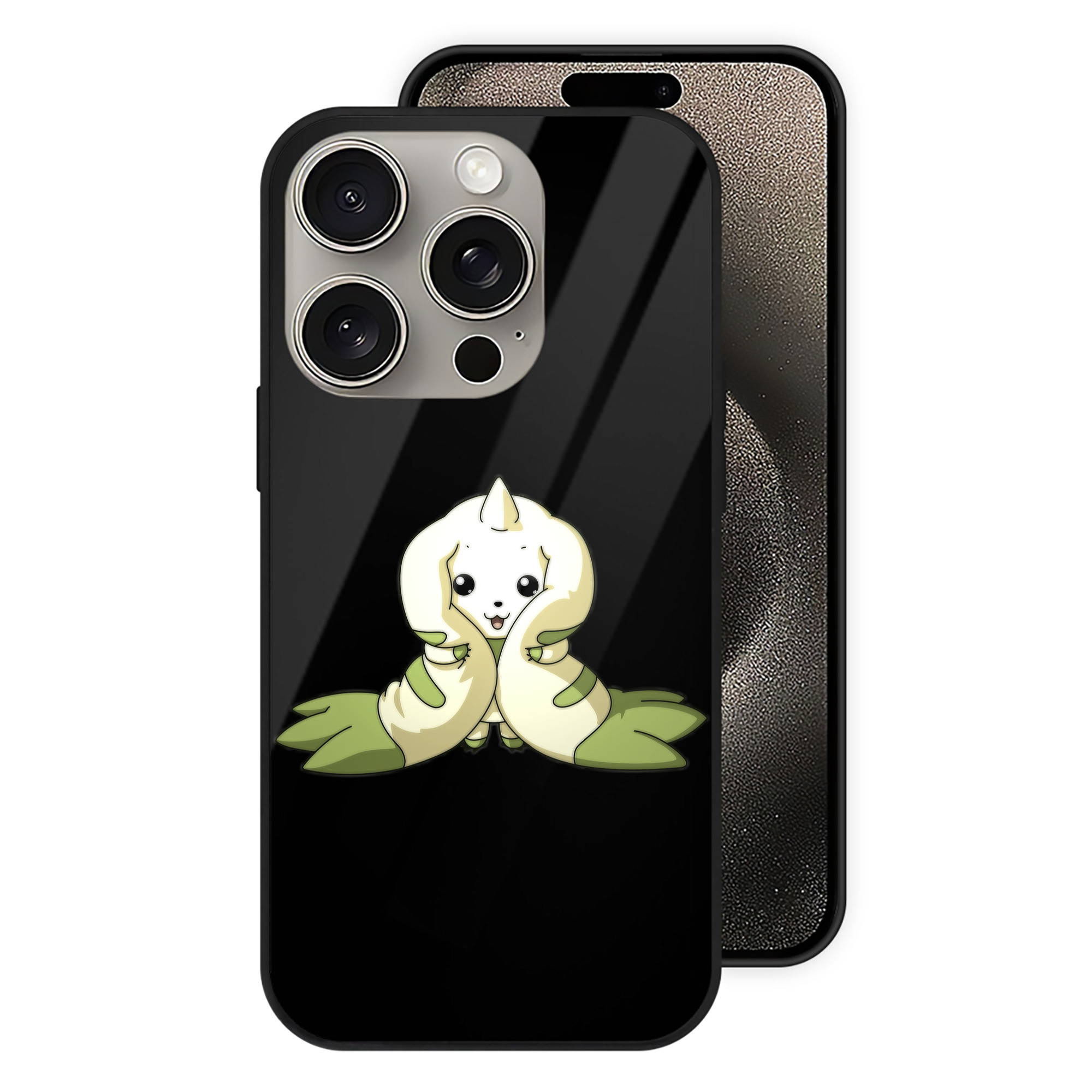 （画像用） Digimon デジタルモンスター/デジモン 【iPhone15Pro対応】スマホケース 耐衝撃＆黄変防止 背面ガラス