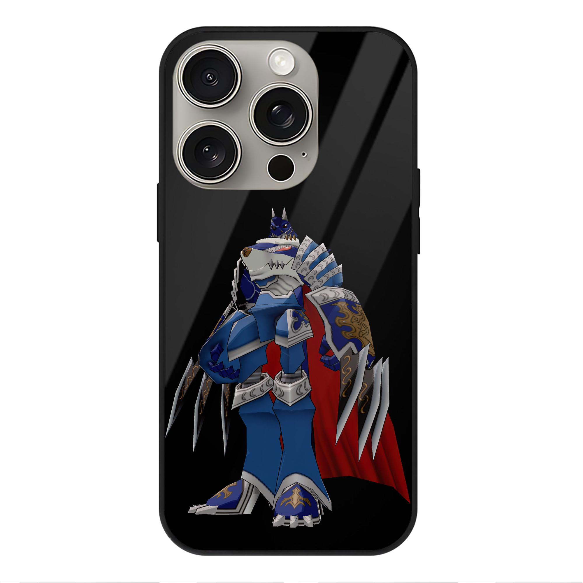 （画像用） Digimon デジタルモンスター/デジモン 【iPhone15Pro対応】スマホケース 耐衝撃＆黄変防止 背面ガラス