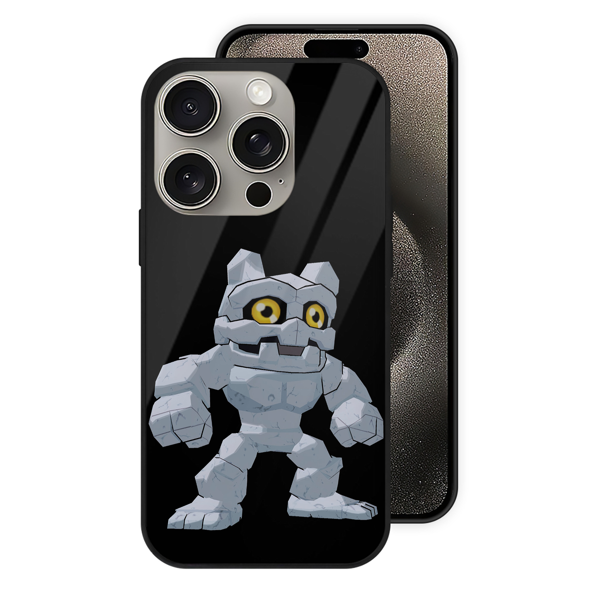 （画像用） Digimon デジタルモンスター/デジモン 【iPhone15Pro対応】スマホケース 耐衝撃＆黄変防止 背面ガラス