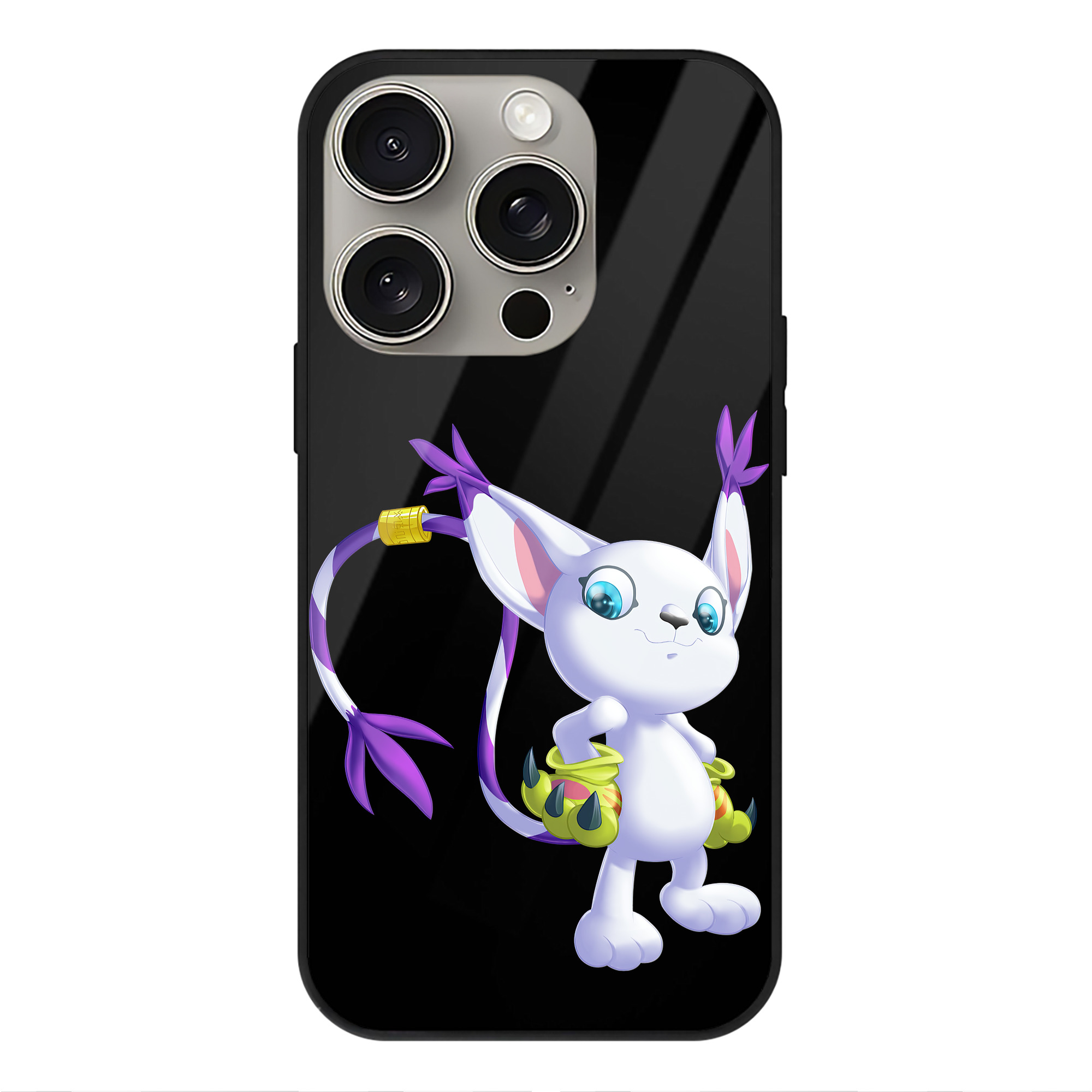 （画像用） Digimon デジタルモンスター/デジモン 【iPhone15Pro対応】スマホケース 耐衝撃＆黄変防止 背面ガラス