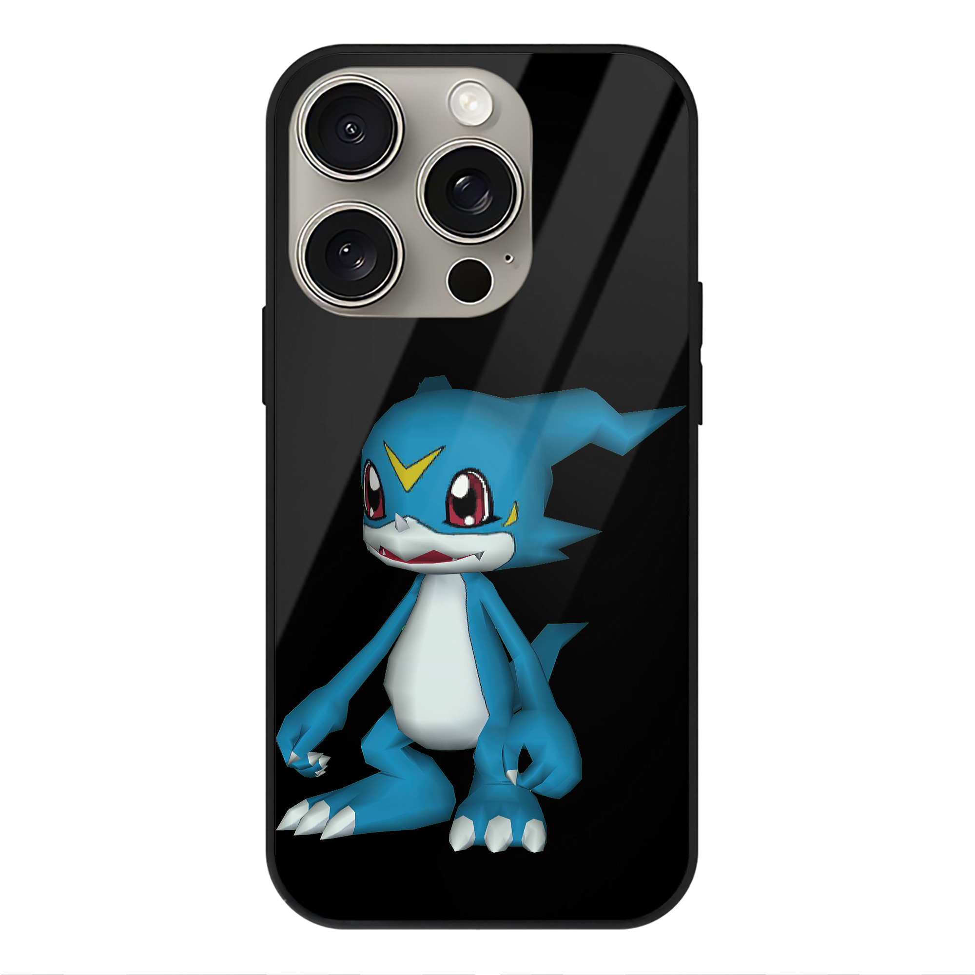 （画像用） Digimon デジタルモンスター/デジモン 【iPhone15Pro対応】スマホケース 耐衝撃＆黄変防止 背面ガラス