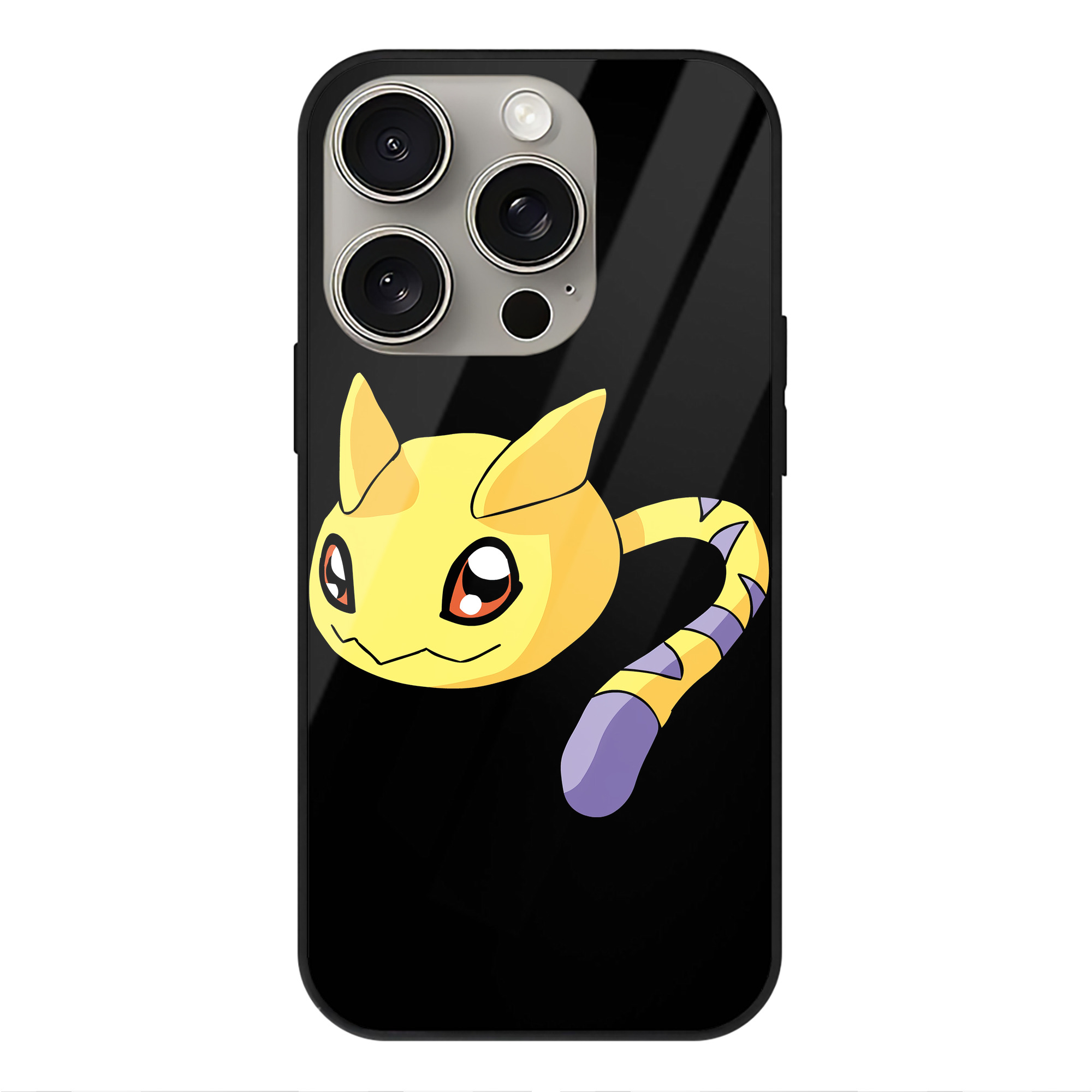 （画像用） Digimon デジタルモンスター/デジモン 【iPhone15Pro対応】スマホケース 耐衝撃＆黄変防止 背面ガラス