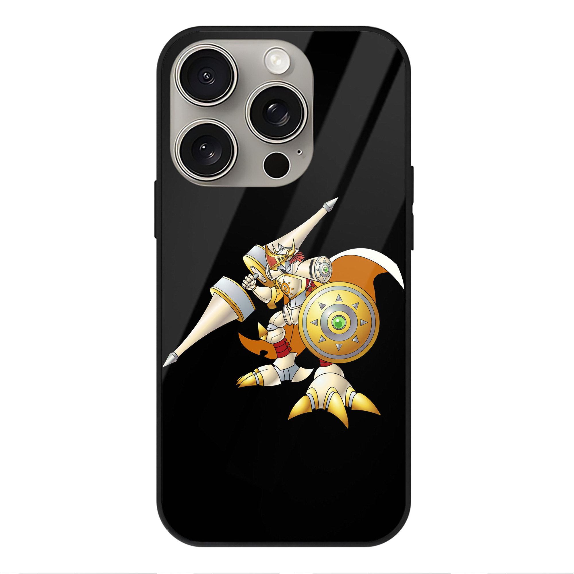（画像用） Digimon デジタルモンスター/デジモン 【iPhone15Pro対応】スマホケース 耐衝撃＆黄変防止 背面ガラス