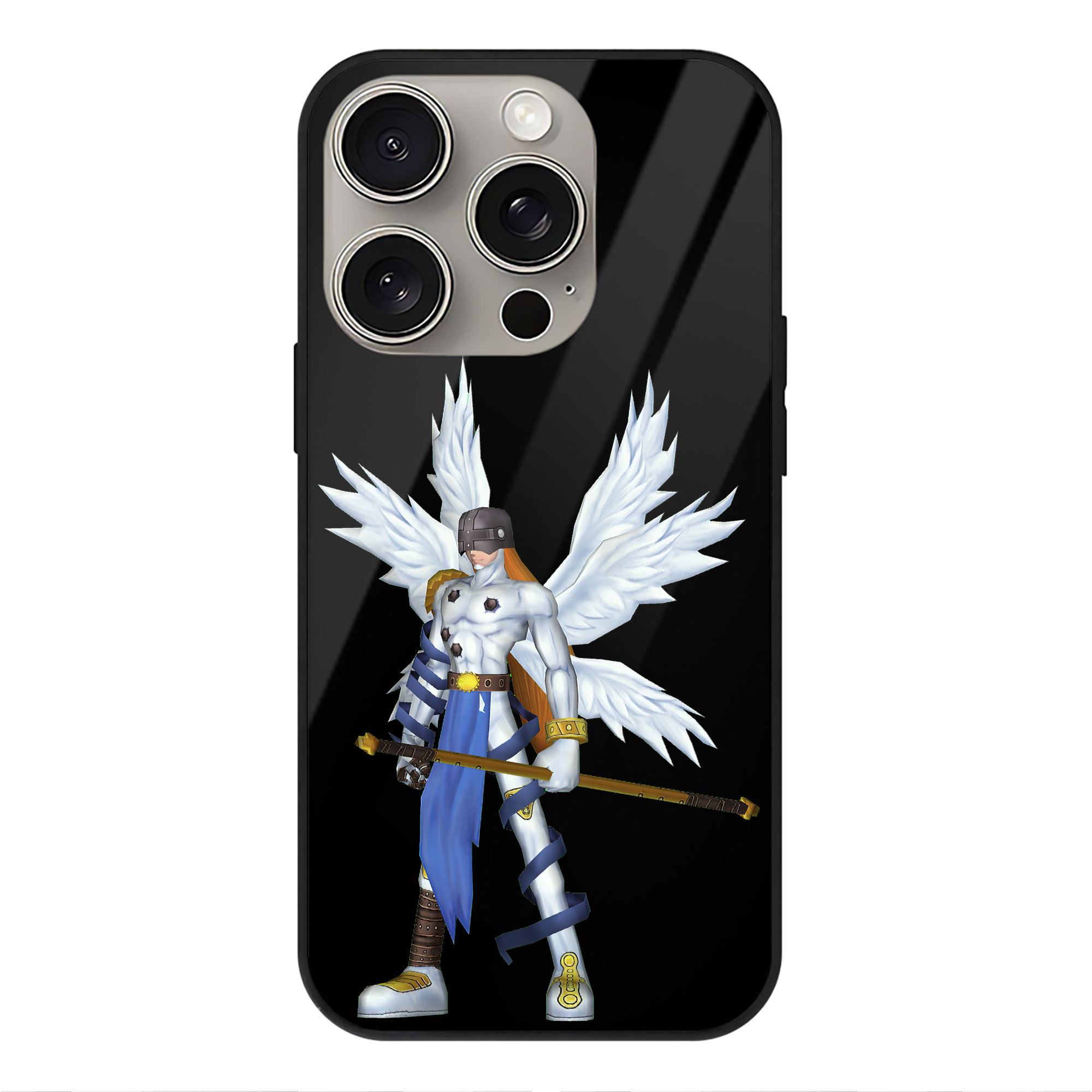 （画像用） Digimon デジタルモンスター/デジモン 【iPhone15Pro対応】スマホケース 耐衝撃＆黄変防止 背面ガラス