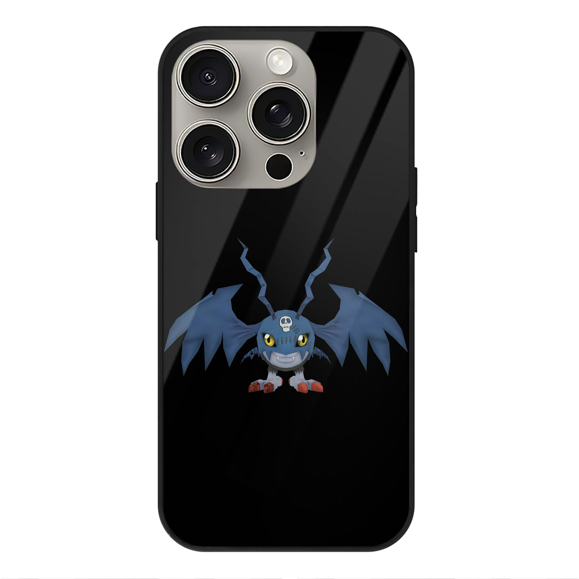 （画像用） Digimon デジタルモンスター/デジモン 【iPhone15Pro対応】スマホケース 耐衝撃＆黄変防止 背面ガラス