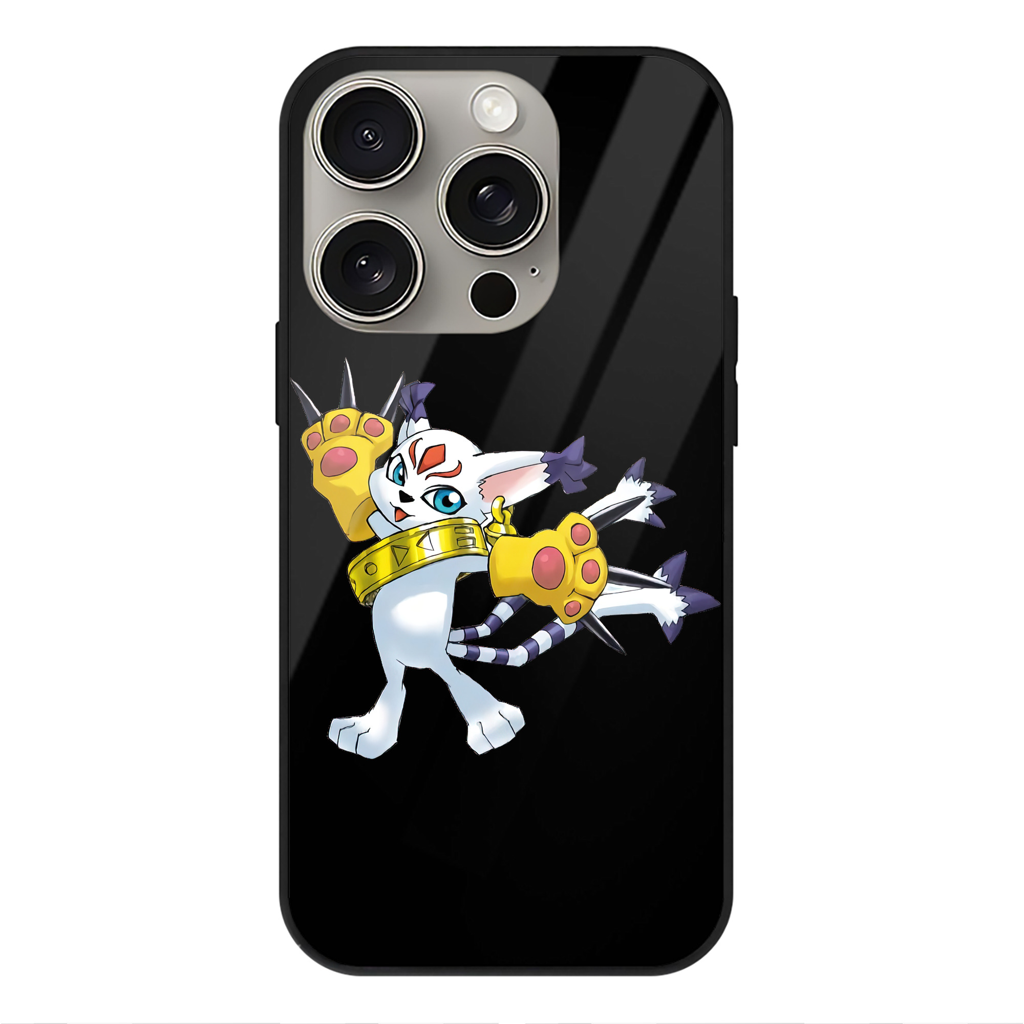 （画像用） Digimon デジタルモンスター/デジモン 【iPhone15Pro対応】スマホケース 耐衝撃＆黄変防止 背面ガラス