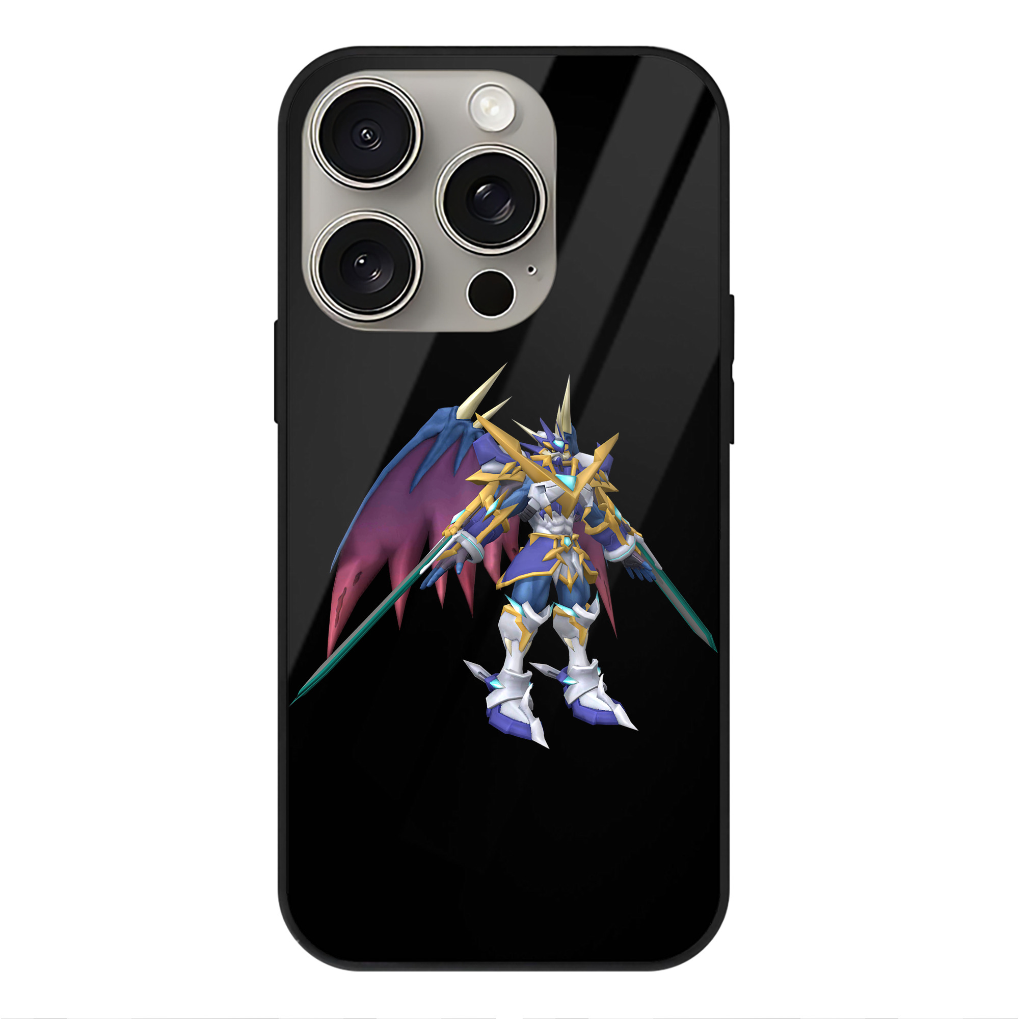 （画像用） Digimon デジタルモンスター/デジモン 【iPhone15Pro対応】スマホケース 耐衝撃＆黄変防止 背面ガラス