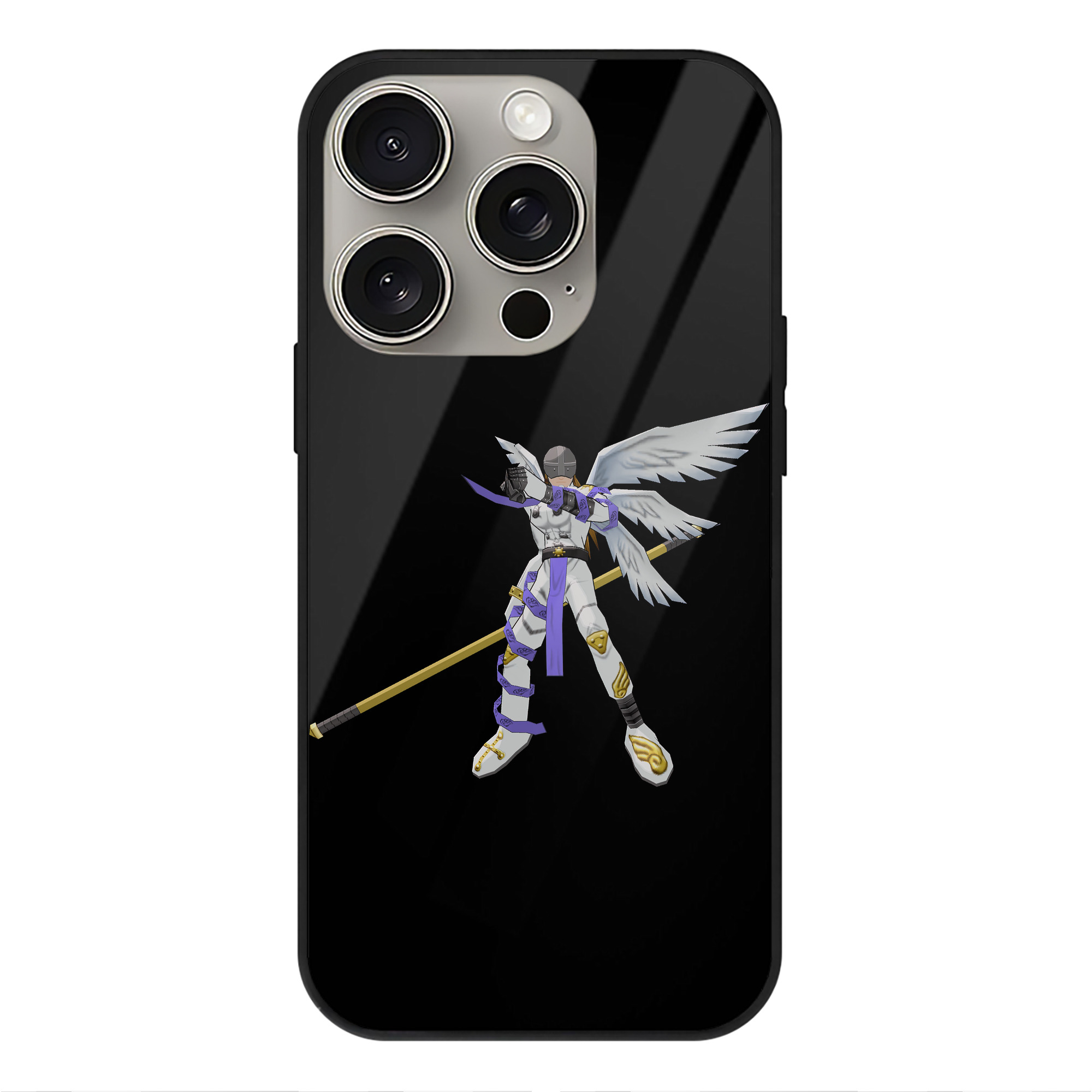 （画像用） Digimon デジタルモンスター/デジモン 【iPhone15Pro対応】スマホケース 耐衝撃＆黄変防止 背面ガラス