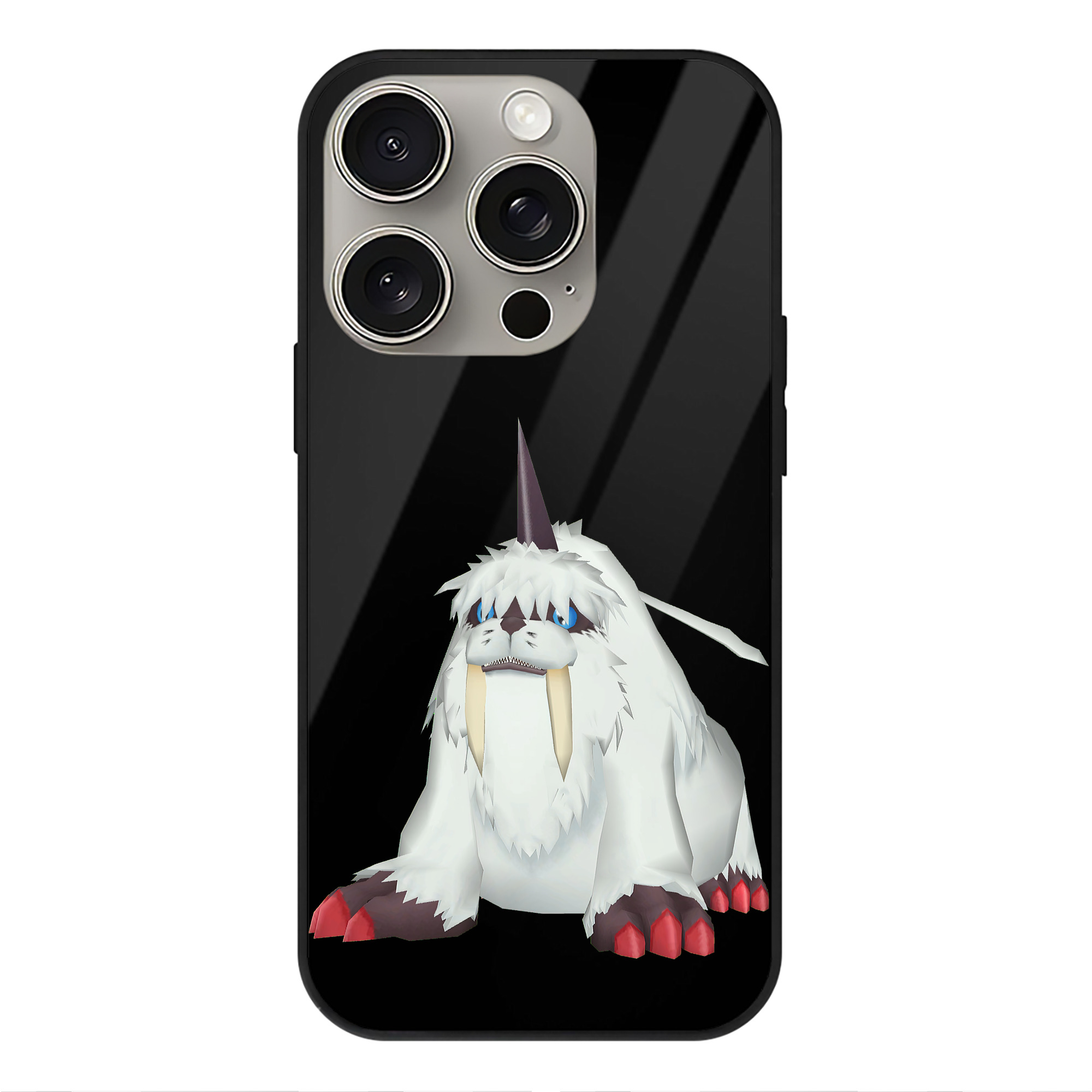 （画像用） Digimon デジタルモンスター/デジモン 【iPhone15Pro対応】スマホケース 耐衝撃＆黄変防止 背面ガラス