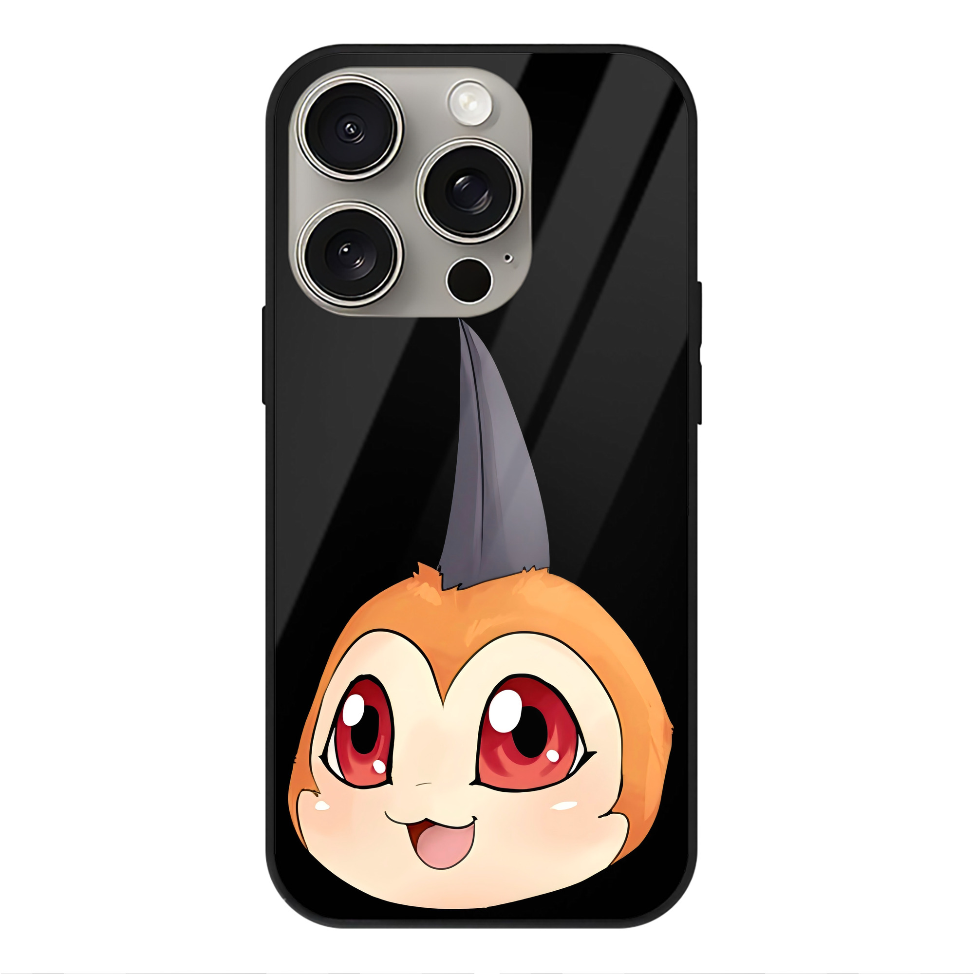 （画像用） Digimon デジタルモンスター/デジモン 【iPhone15Pro対応】スマホケース 耐衝撃＆黄変防止 背面ガラス