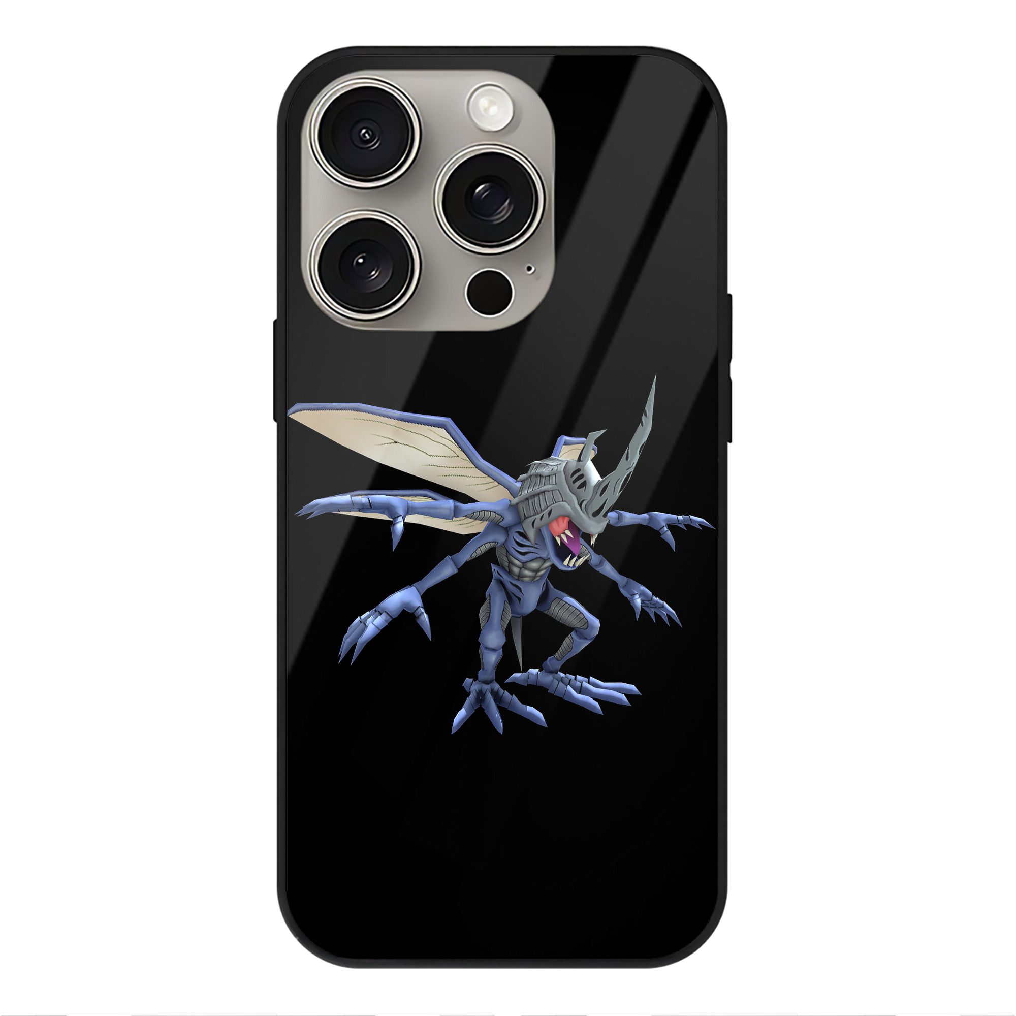 （画像用） Digimon デジタルモンスター/デジモン 【iPhone15Pro対応】スマホケース 耐衝撃＆黄変防止 背面ガラス
