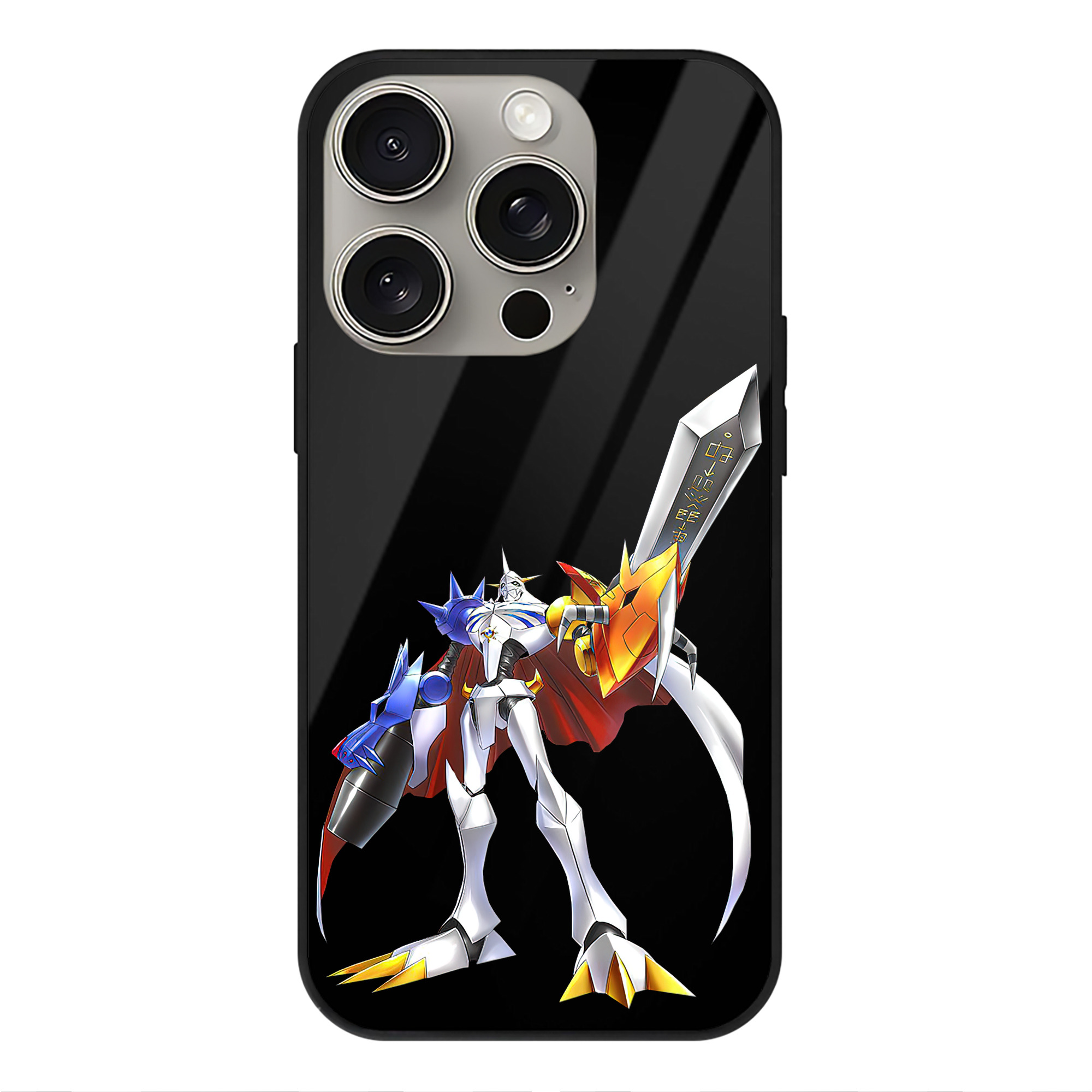 （画像用） Digimon デジタルモンスター/デジモン 【iPhone15Pro対応】スマホケース 耐衝撃＆黄変防止 背面ガラス