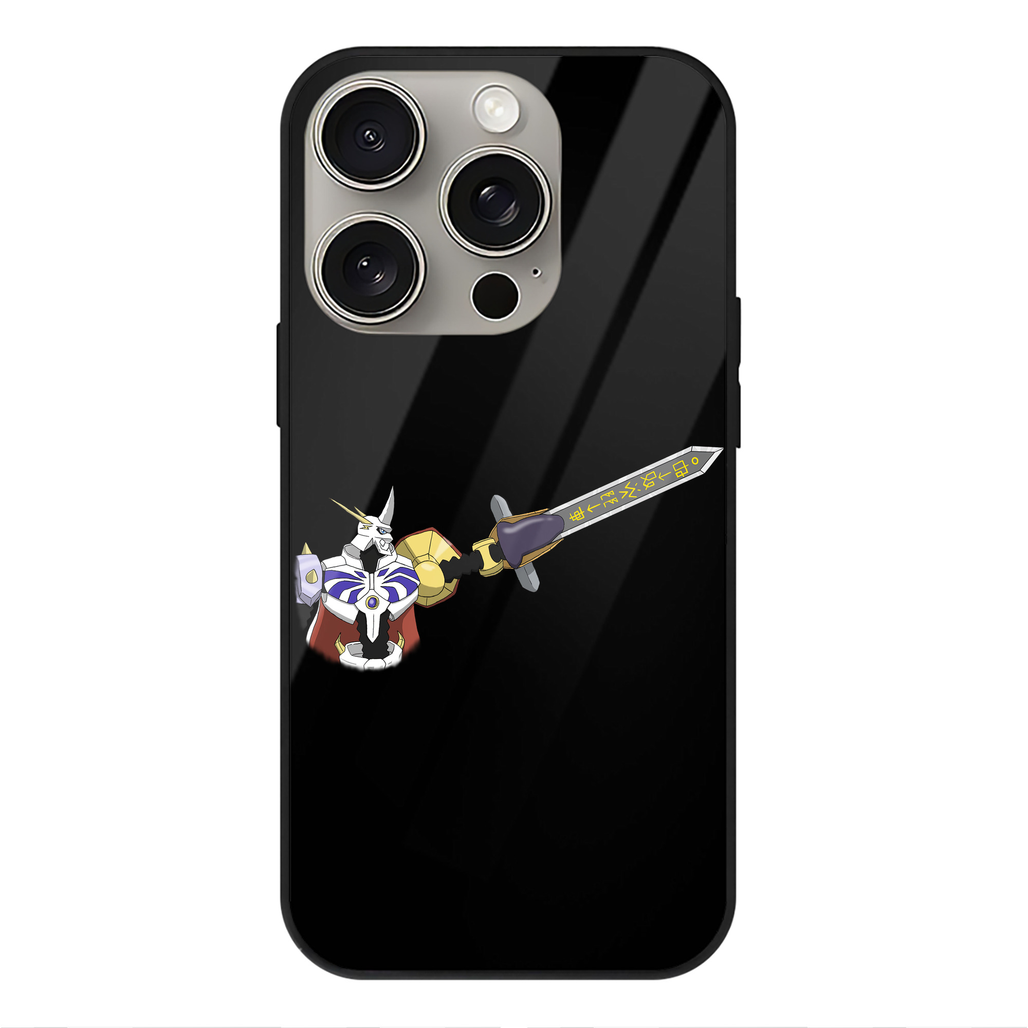 （画像用） Digimon デジタルモンスター/デジモン 【iPhone15Pro対応】スマホケース 耐衝撃＆黄変防止 背面ガラス