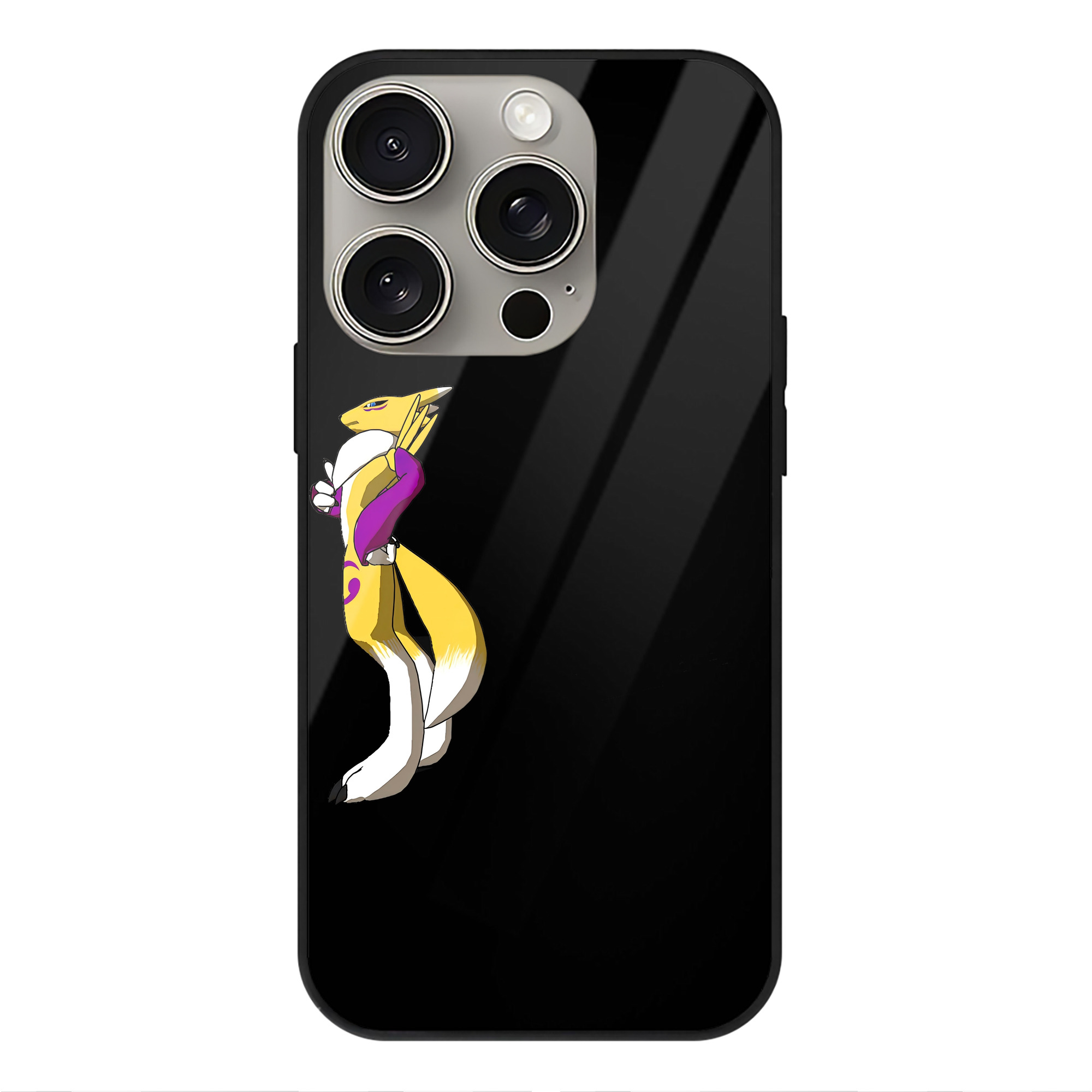 （画像用） Digimon デジタルモンスター/デジモン 【iPhone15Pro対応】スマホケース 耐衝撃＆黄変防止 背面ガラス