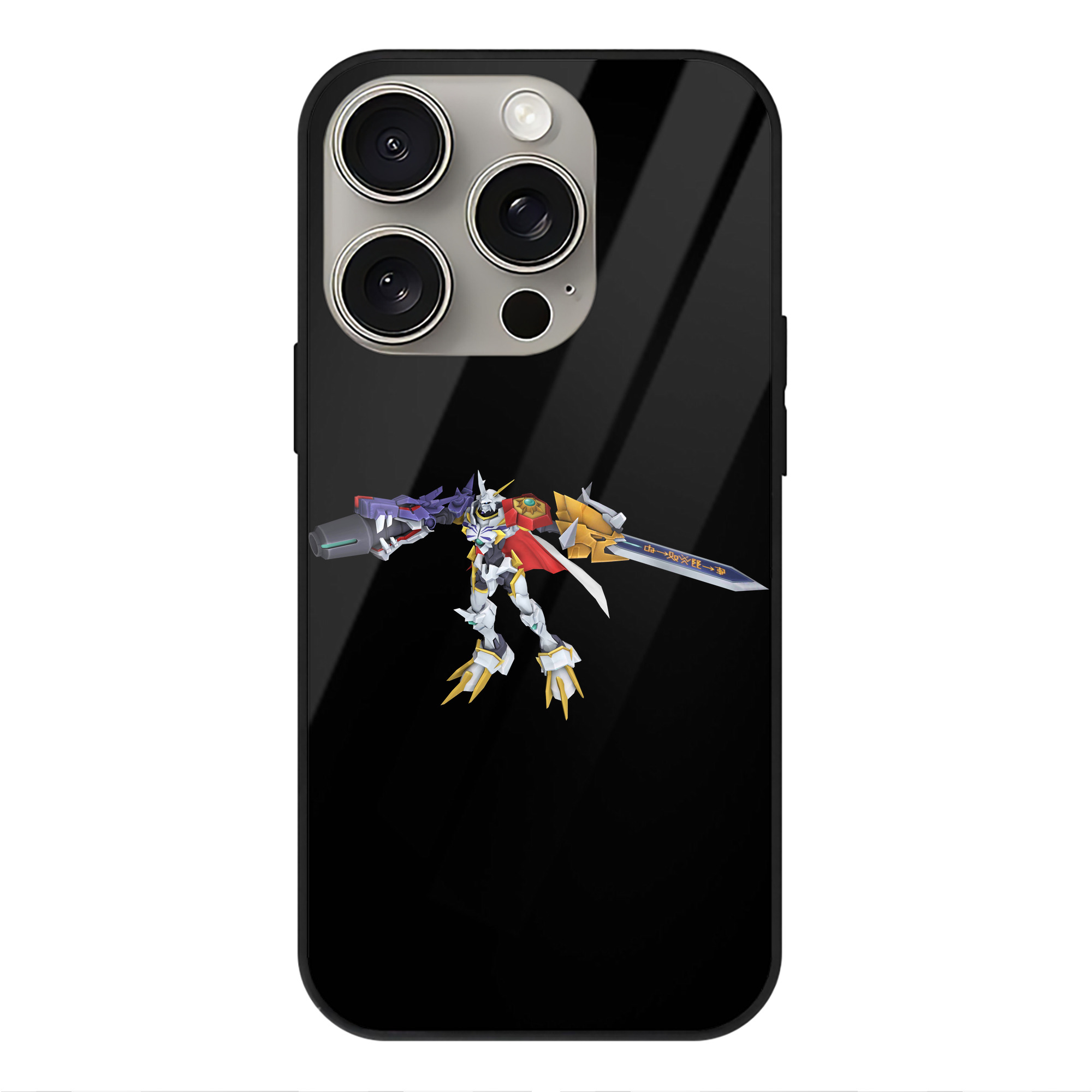 （画像用） Digimon デジタルモンスター/デジモン 【iPhone15Pro対応】スマホケース 耐衝撃＆黄変防止 背面ガラス