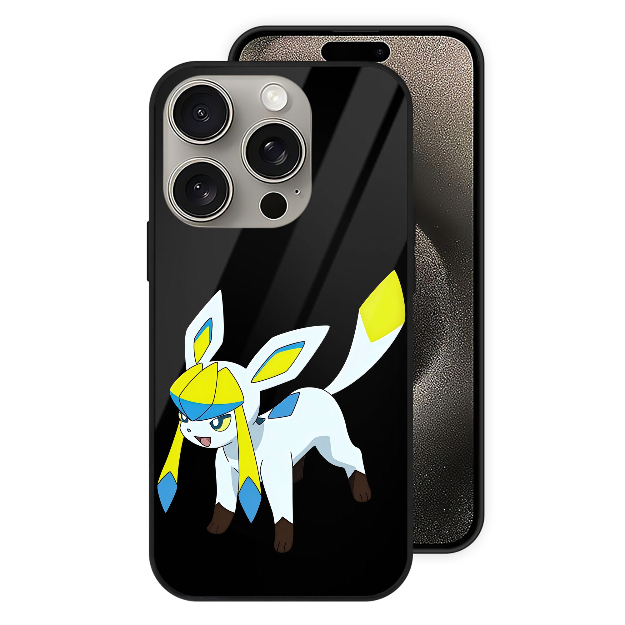 （画像用） Digimon デジタルモンスター/デジモン 【iPhone15Pro対応】スマホケース 耐衝撃＆黄変防止 背面ガラス