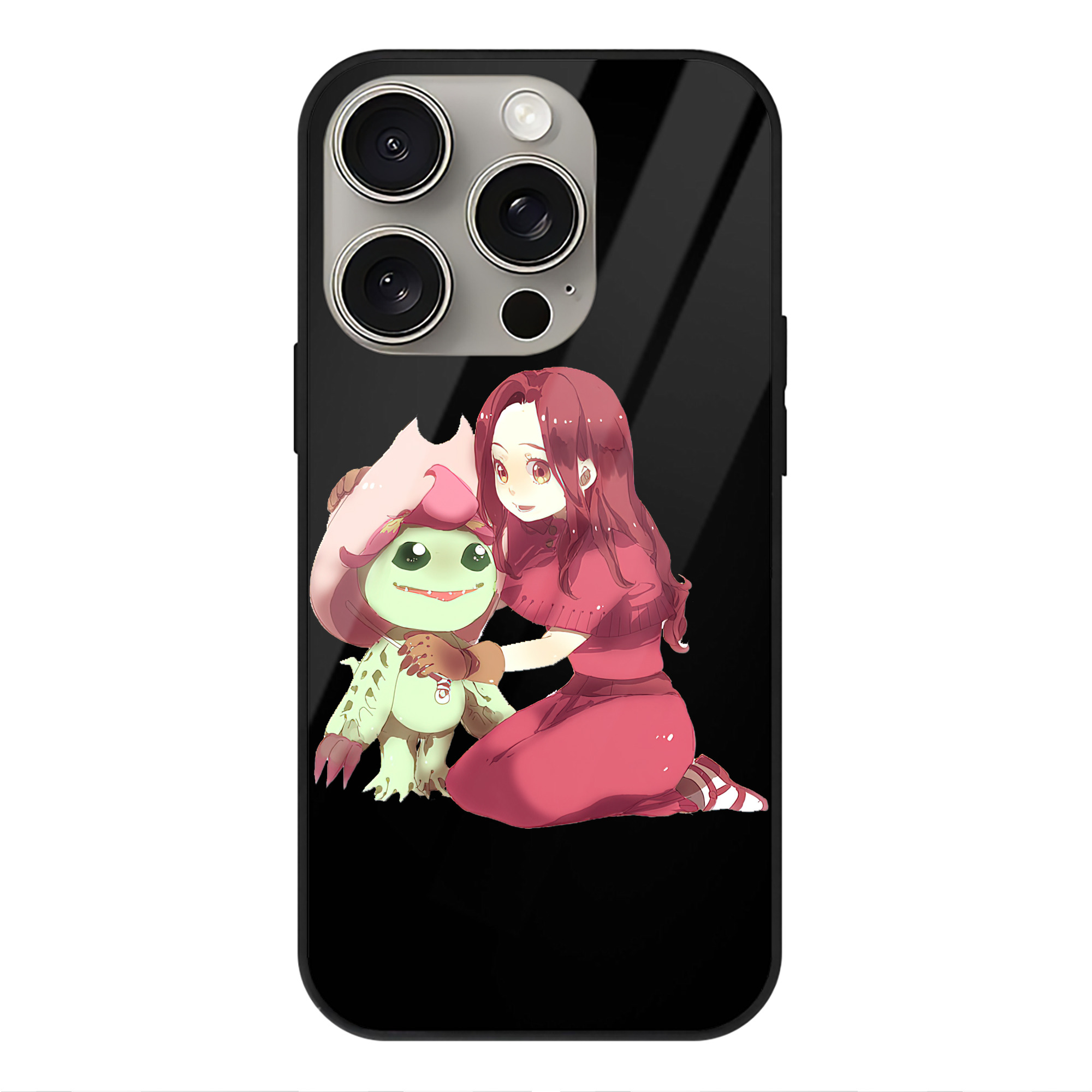 （画像用） Digimon デジタルモンスター/デジモン 【iPhone15Pro対応】スマホケース 耐衝撃＆黄変防止 背面ガラス