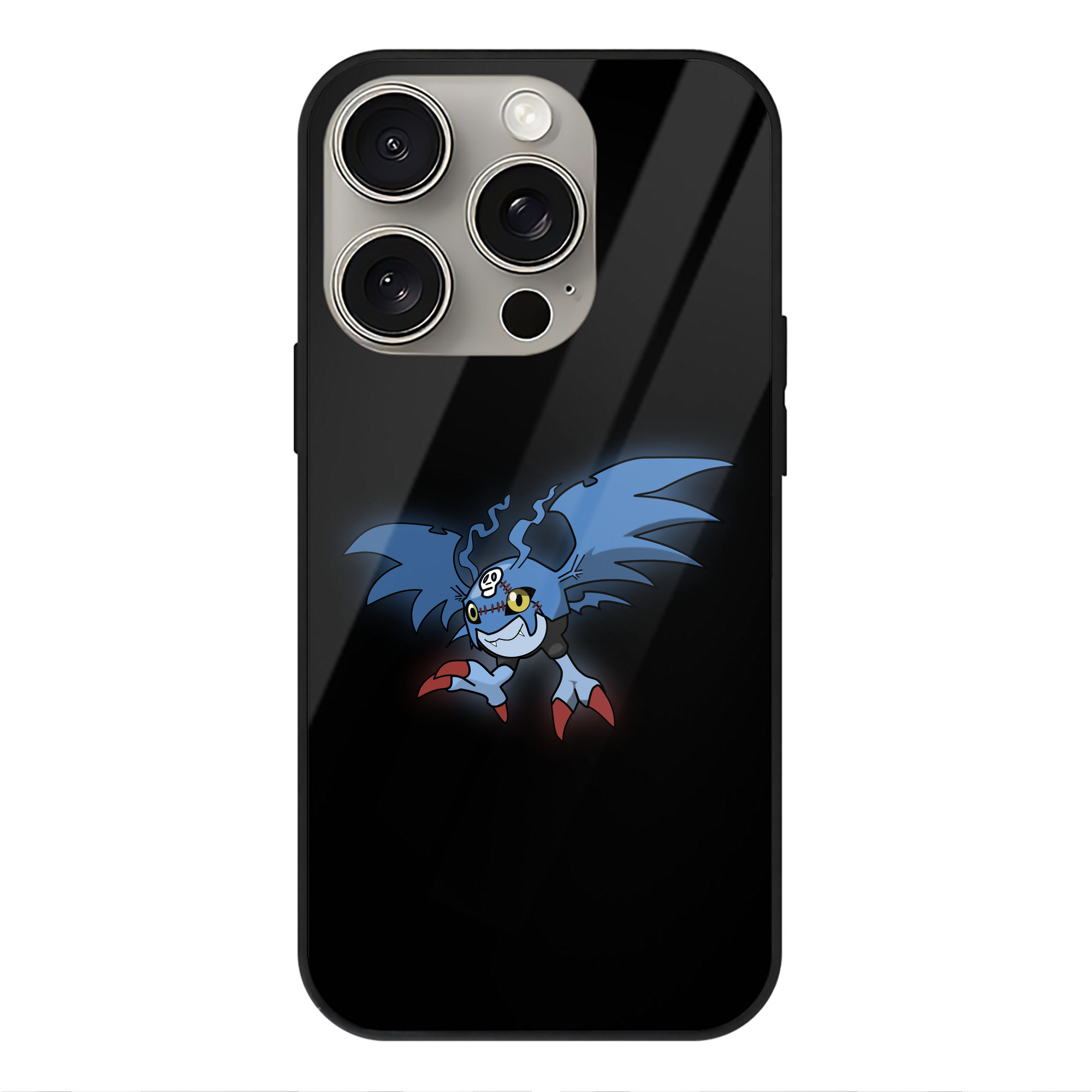 （画像用） Digimon デジタルモンスター/デジモン 【iPhone15Pro対応】スマホケース 耐衝撃＆黄変防止 背面ガラス