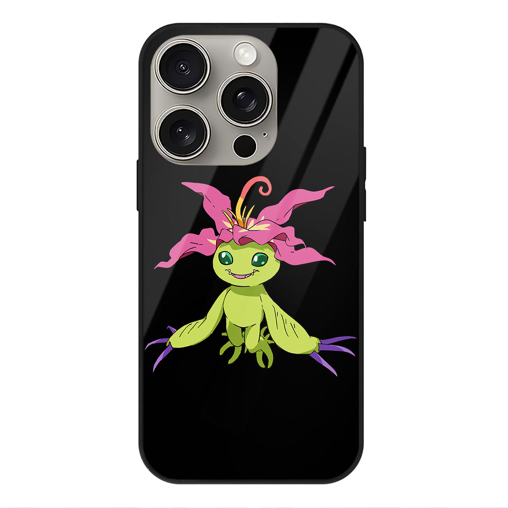 （画像用） Digimon デジタルモンスター/デジモン 【iPhone15Pro対応】スマホケース 耐衝撃＆黄変防止 背面ガラス