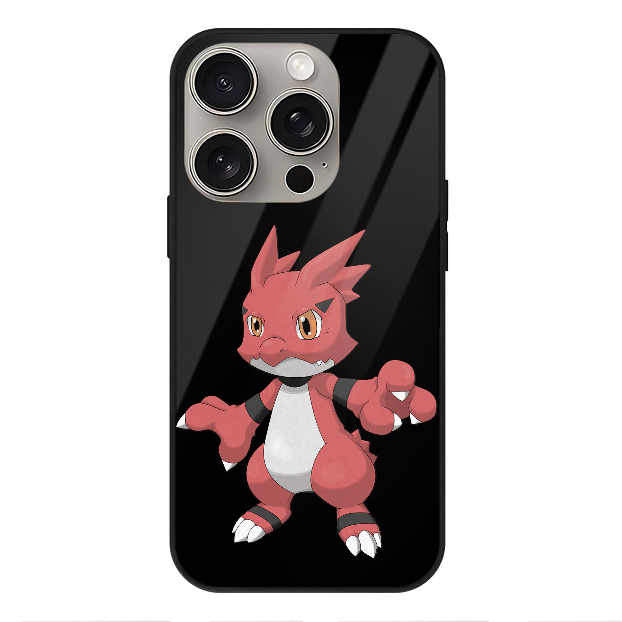 （画像用） Digimon デジタルモンスター/デジモン 【iPhone15Pro対応】スマホケース 耐衝撃＆黄変防止 背面ガラス