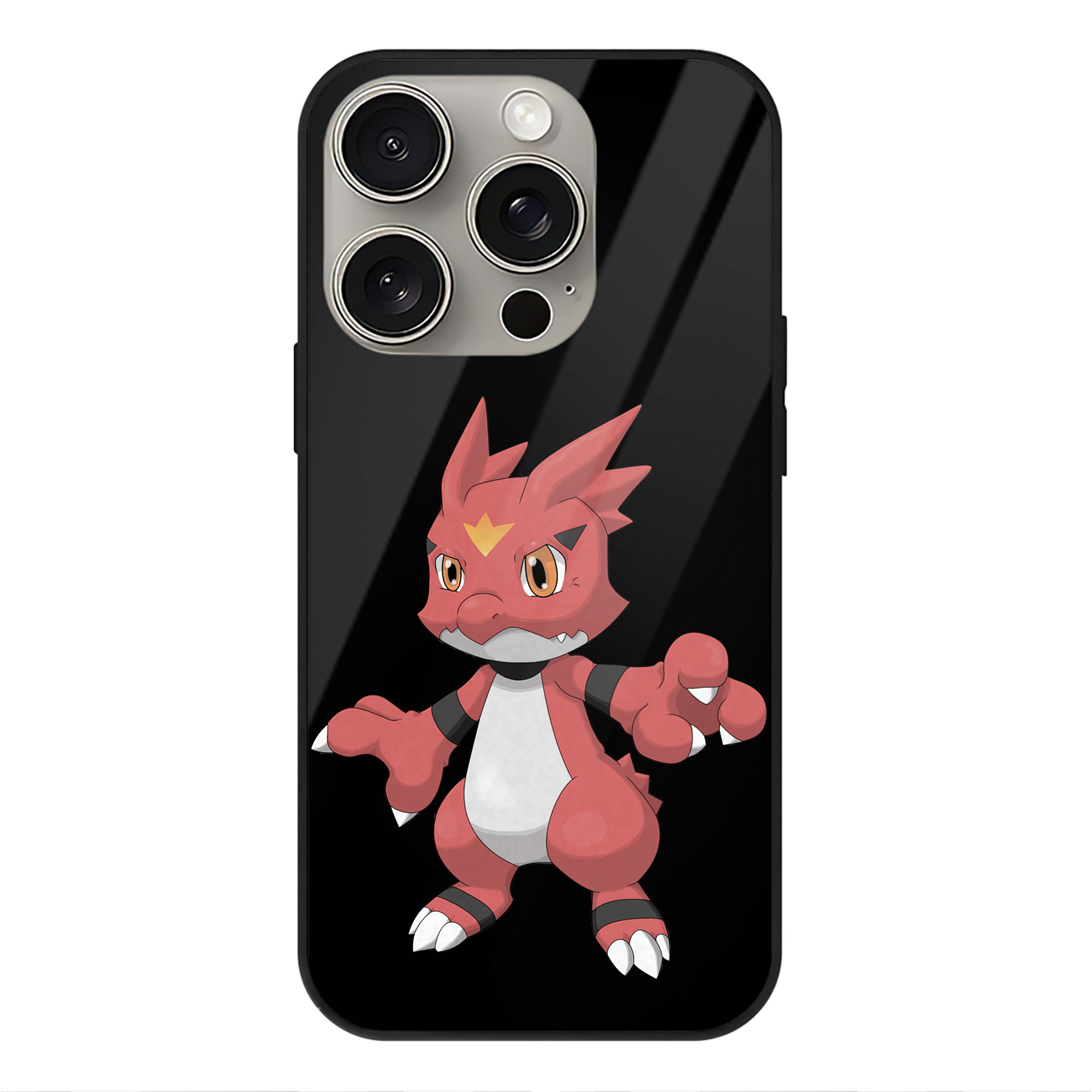 （画像用） Digimon デジタルモンスター/デジモン 【iPhone15Pro対応】スマホケース 耐衝撃＆黄変防止 背面ガラス