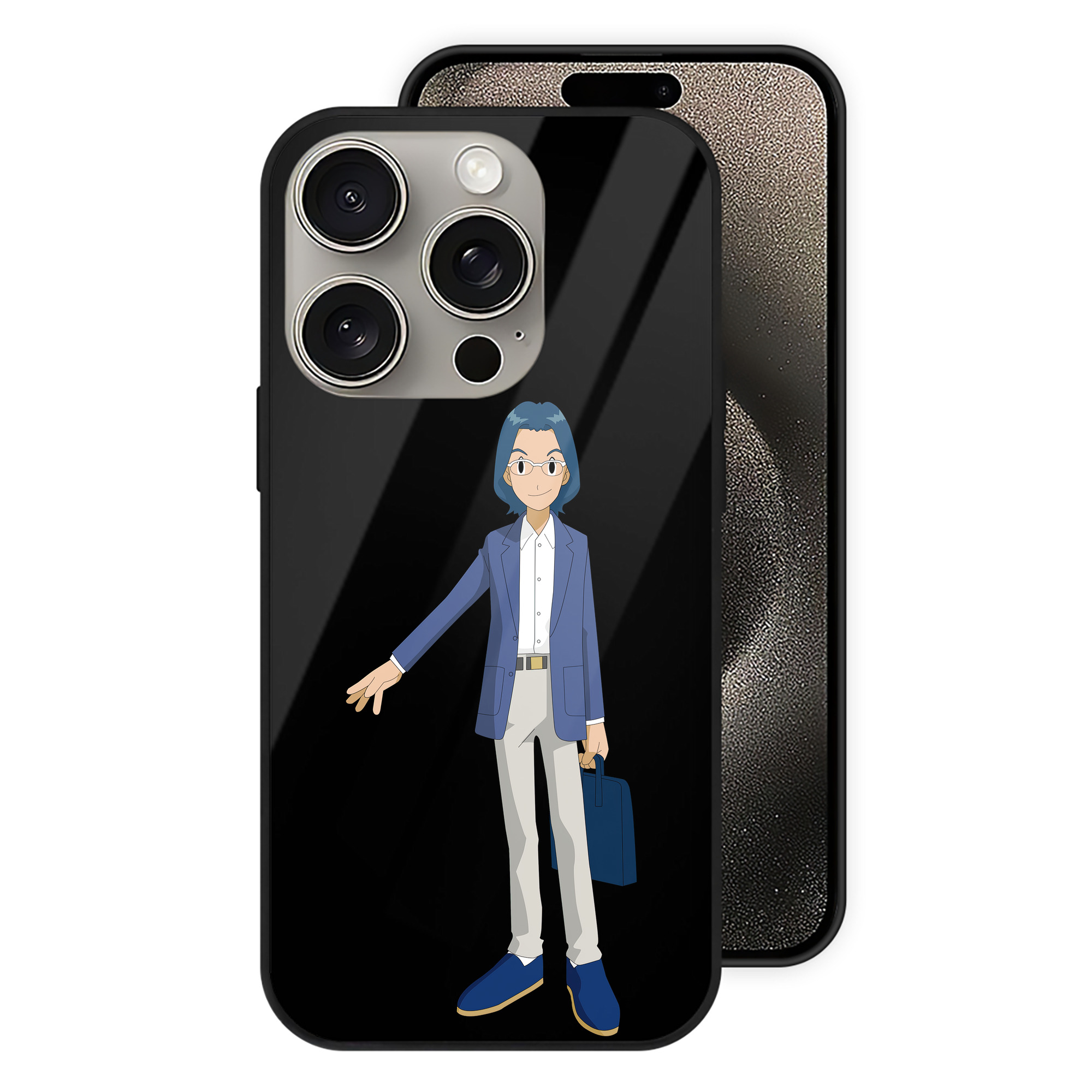 （画像用） Digimon デジタルモンスター/デジモン 【iPhone15Pro対応】スマホケース 耐衝撃＆黄変防止 背面ガラス