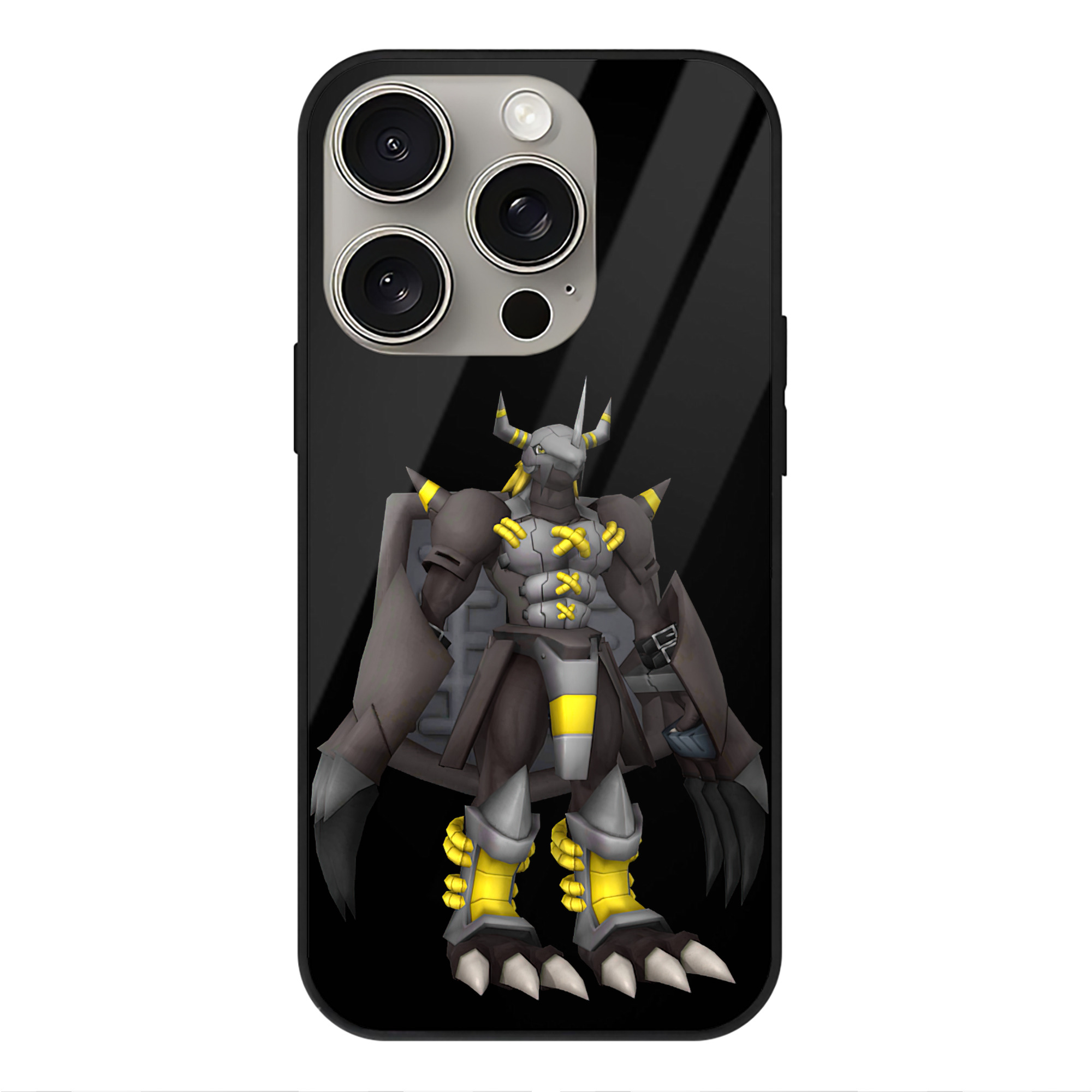 （画像用） Digimon デジタルモンスター/デジモン 【iPhone15Pro対応】スマホケース 耐衝撃＆黄変防止 背面ガラス