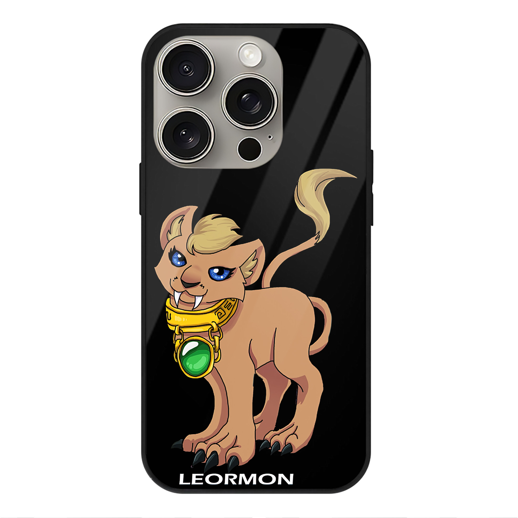 （画像用） Digimon デジタルモンスター/デジモン 【iPhone15Pro対応】スマホケース 耐衝撃＆黄変防止 背面ガラス