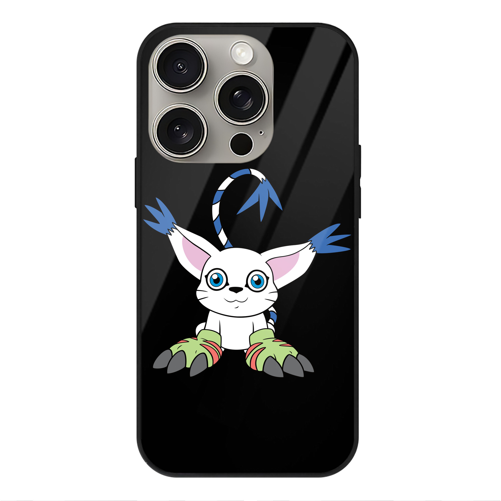 （画像用） Digimon デジタルモンスター/デジモン 【iPhone15Pro対応】スマホケース 耐衝撃＆黄変防止 背面ガラス