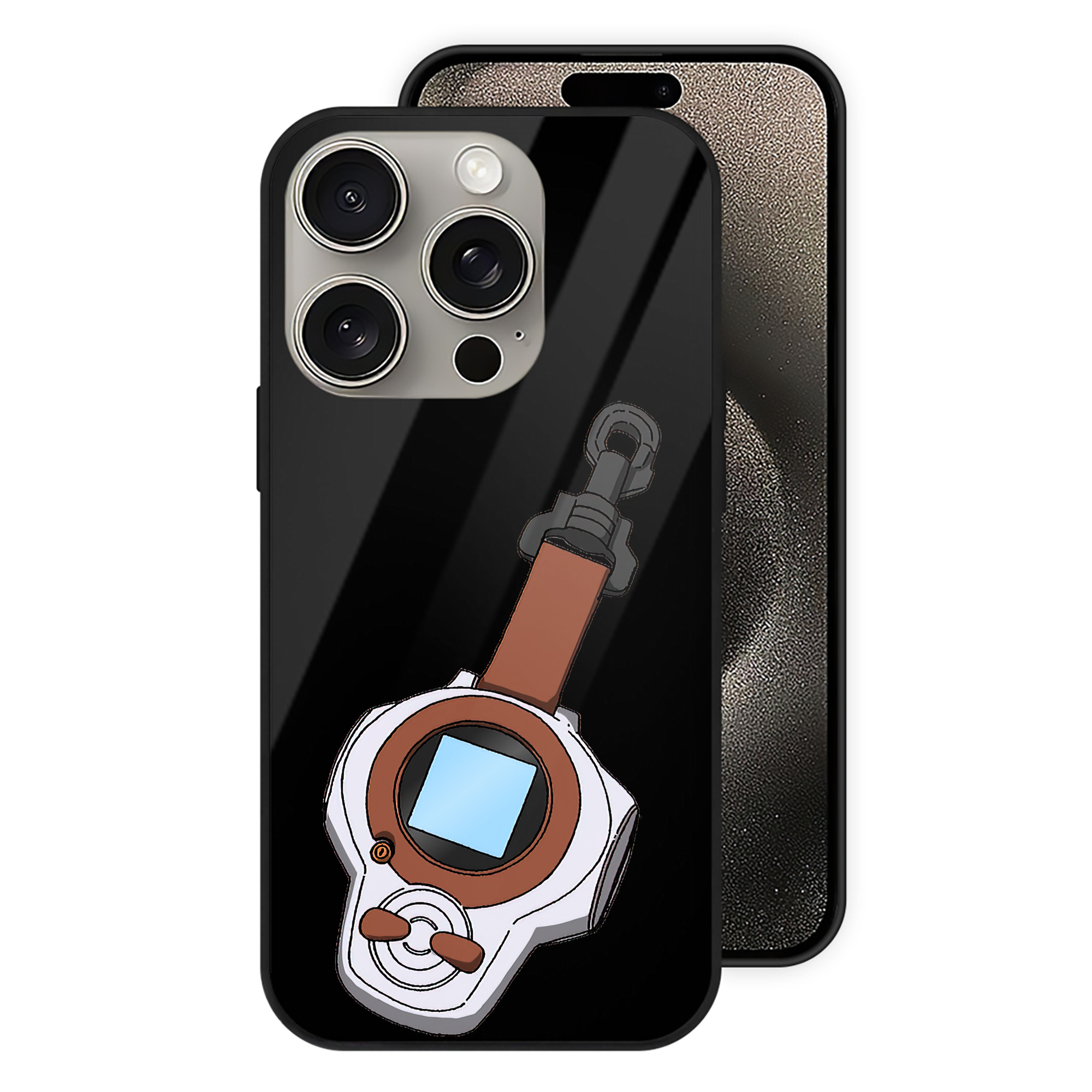 （画像用） Digimon デジタルモンスター/デジモン 【iPhone15Pro対応】スマホケース 耐衝撃＆黄変防止 背面ガラス