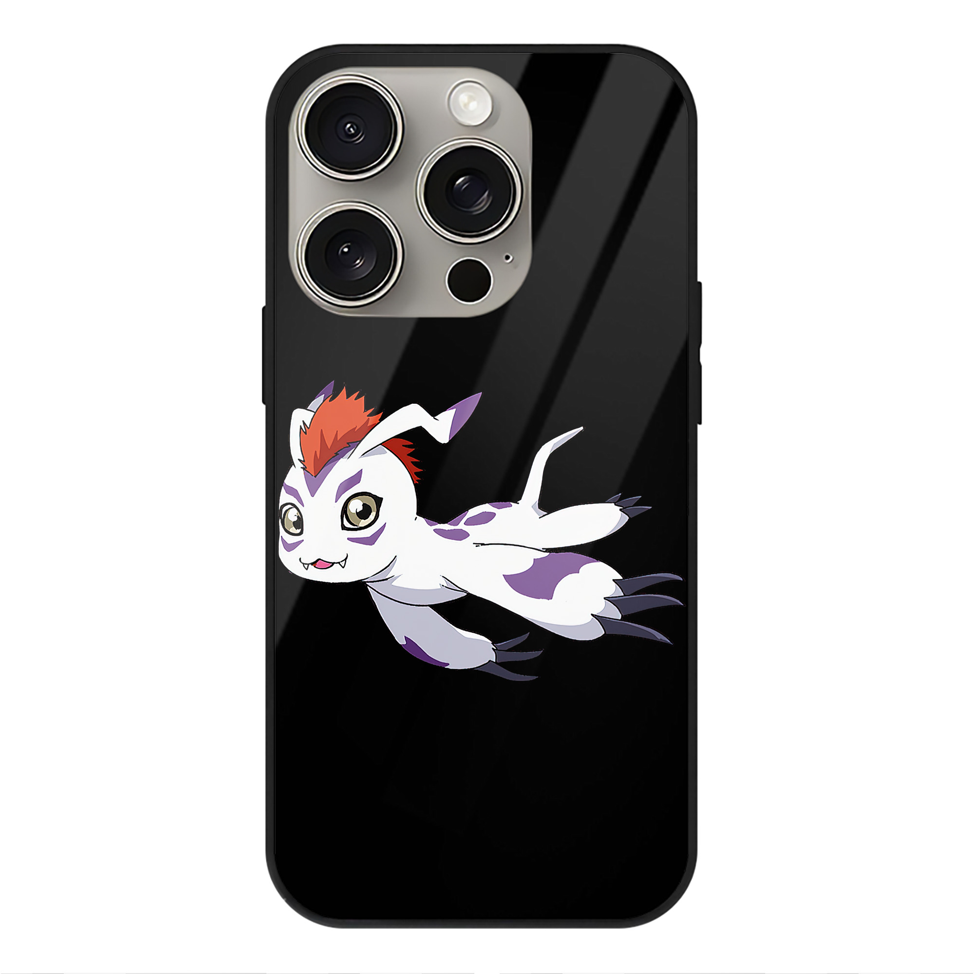 （画像用） Digimon デジタルモンスター/デジモン 【iPhone15Pro対応】スマホケース 耐衝撃＆黄変防止 背面ガラス