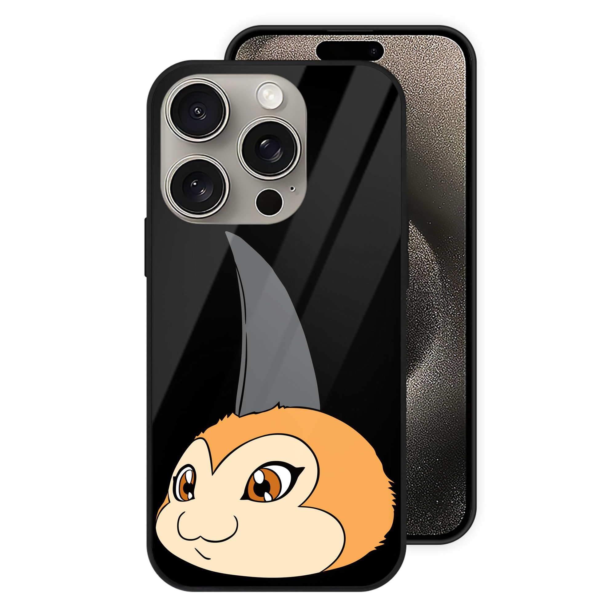 （画像用） Digimon デジタルモンスター/デジモン 【iPhone15Pro対応】スマホケース 耐衝撃＆黄変防止 背面ガラス