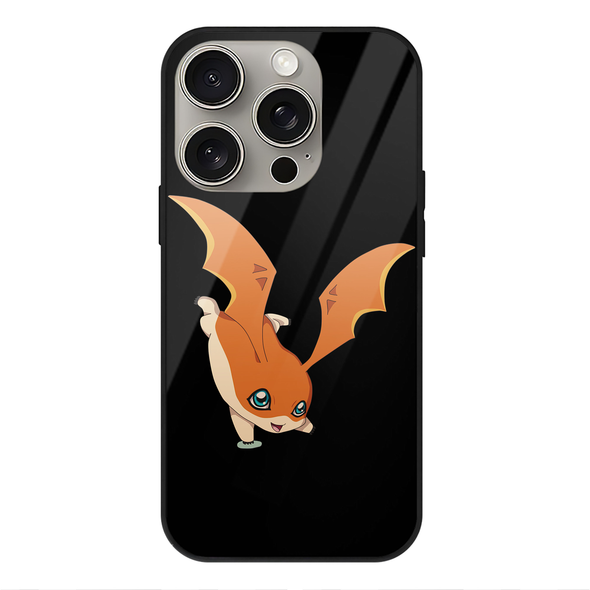 （画像用） Digimon デジタルモンスター/デジモン 【iPhone15Pro対応】スマホケース 耐衝撃＆黄変防止 背面ガラス