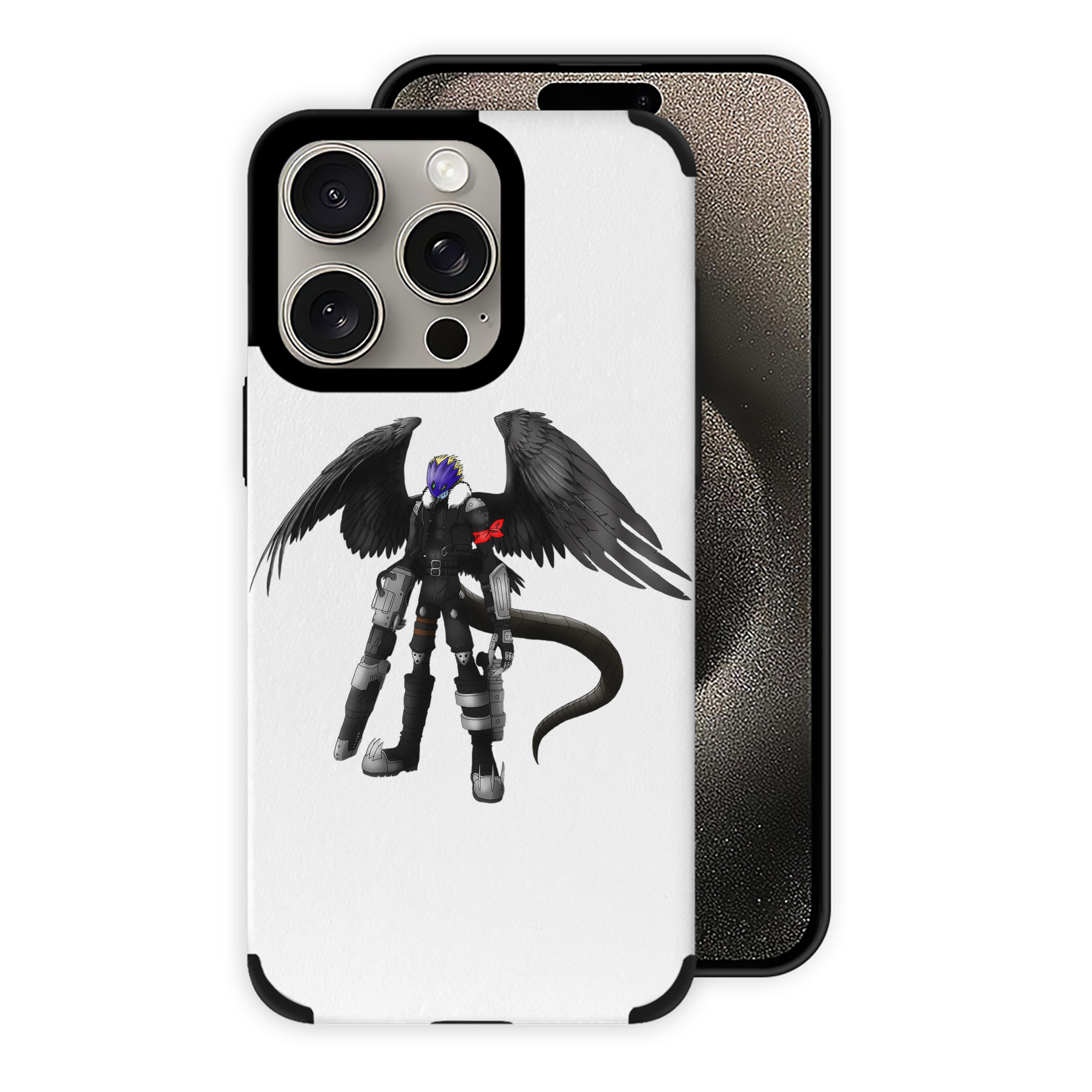 （画像用） Digimon デジタルモンスター/デジモン 【iPhone15ProMax対応】 PUレザー スマホケース 耐衝撃＆黄変防止