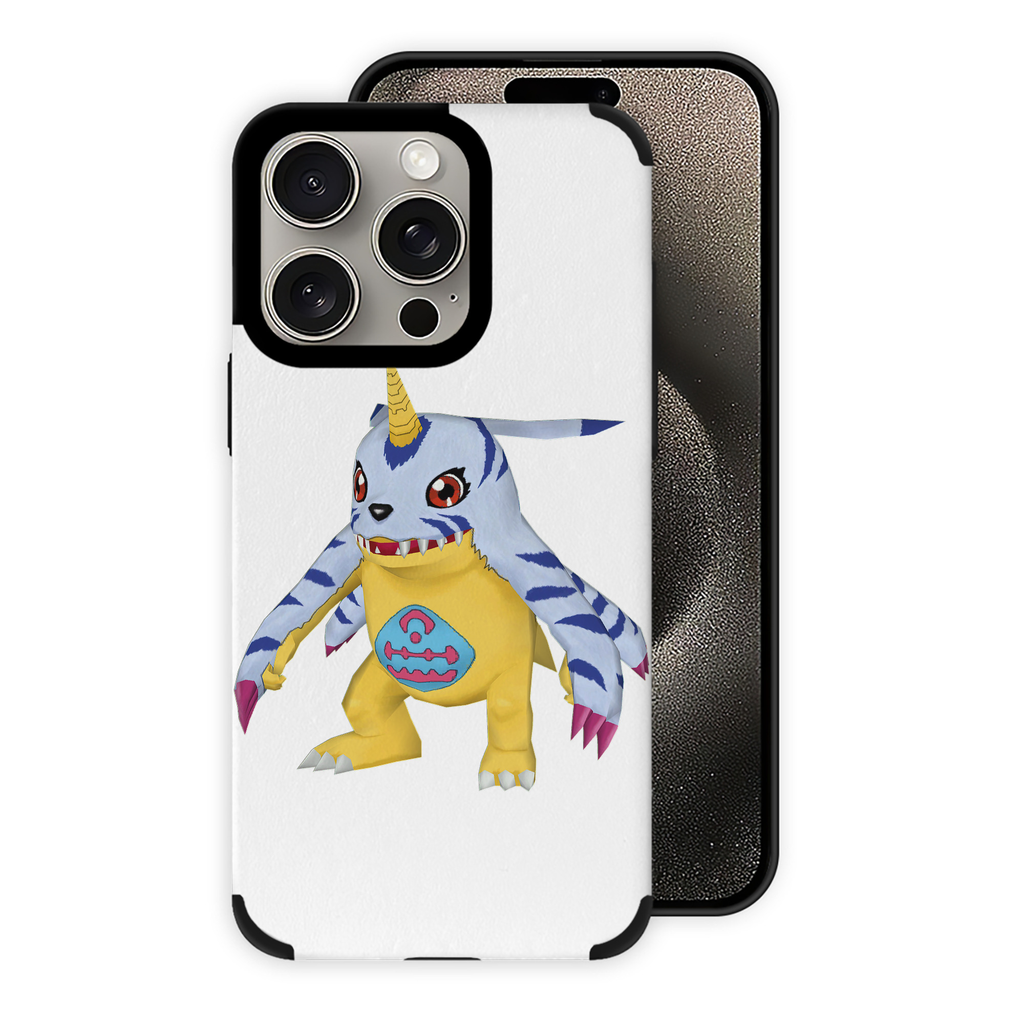 （画像用） Digimon デジタルモンスター/デジモン 【iPhone15ProMax対応】 PUレザー スマホケース 耐衝撃＆黄変防止