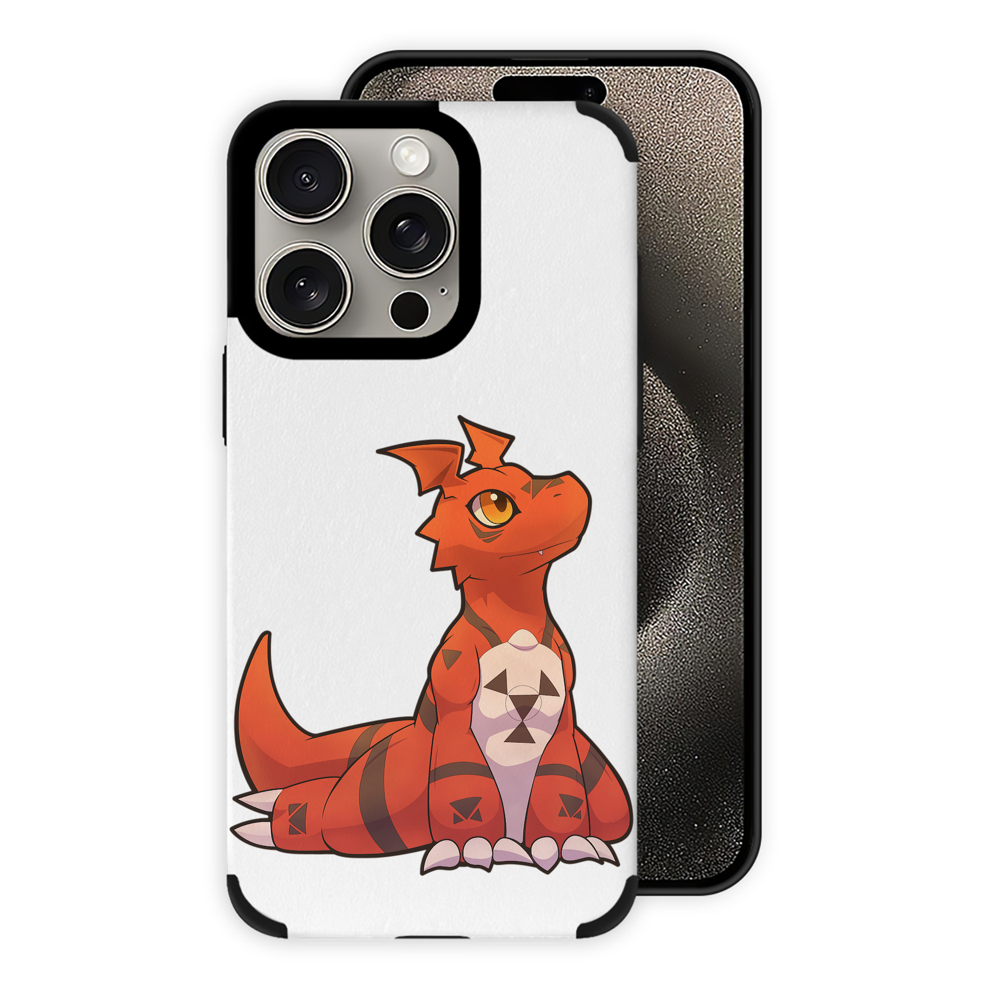 （画像用） Digimon デジタルモンスター/デジモン 【iPhone15ProMax対応】 PUレザー スマホケース 耐衝撃＆黄変防止