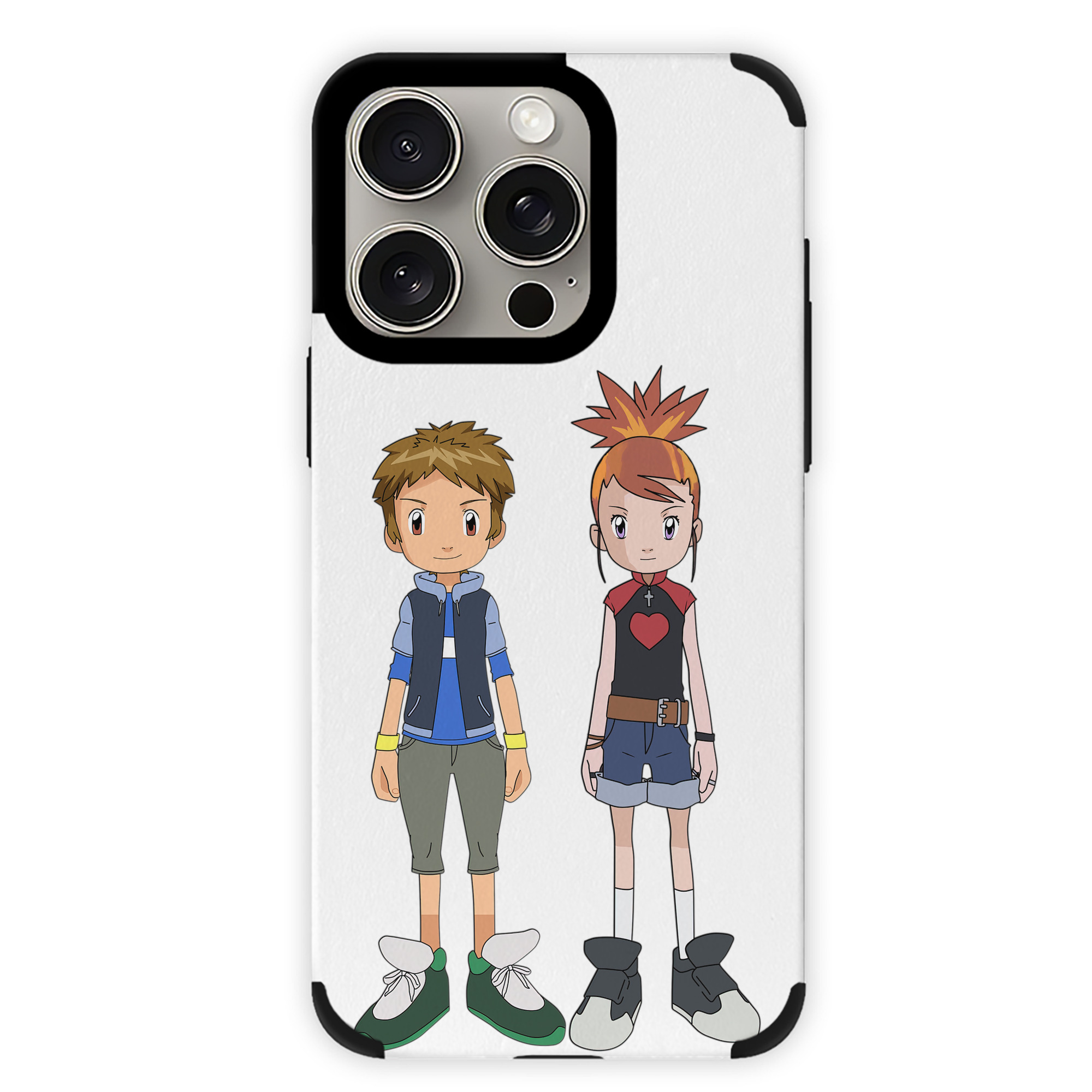 （画像用） Digimon デジタルモンスター/デジモン 【iPhone15ProMax対応】 PUレザー スマホケース 耐衝撃＆黄変防止