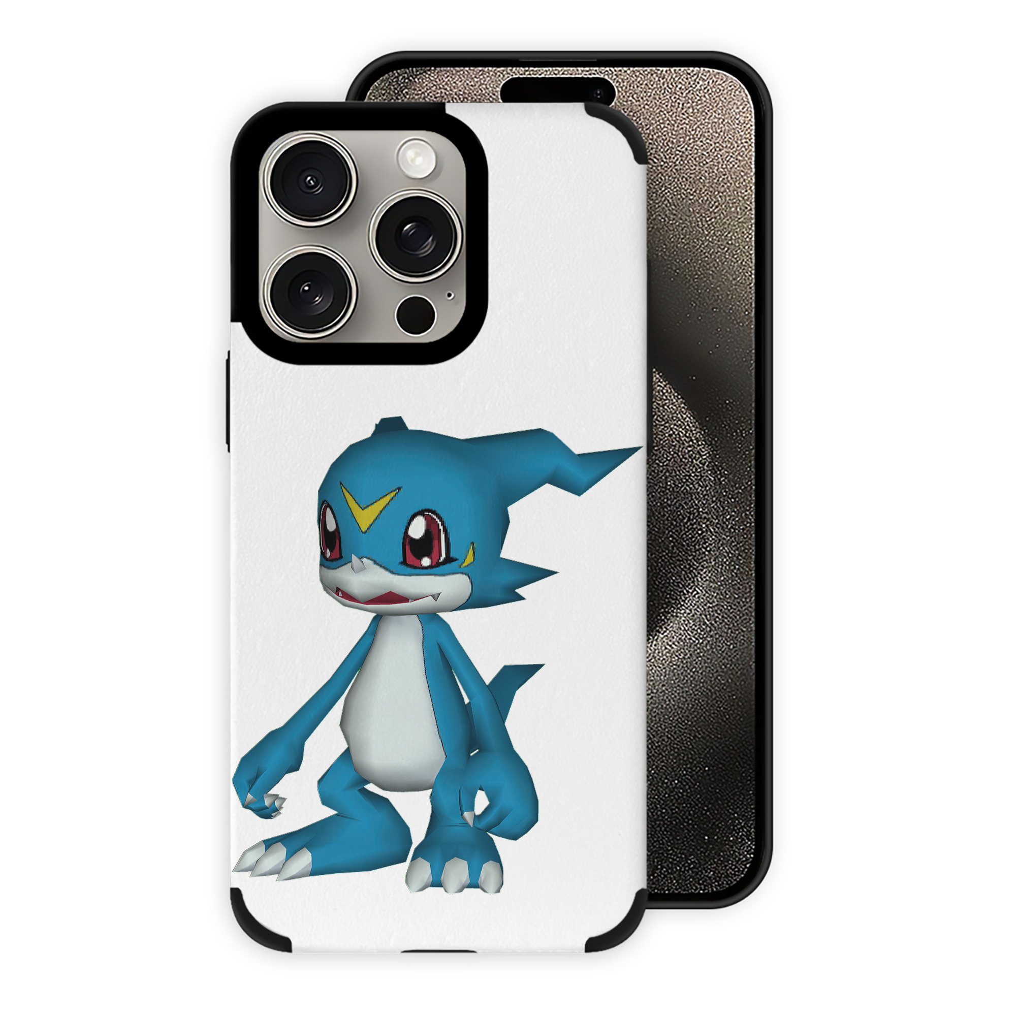 （画像用） Digimon デジタルモンスター/デジモン 【iPhone15ProMax対応】 PUレザー スマホケース 耐衝撃＆黄変防止