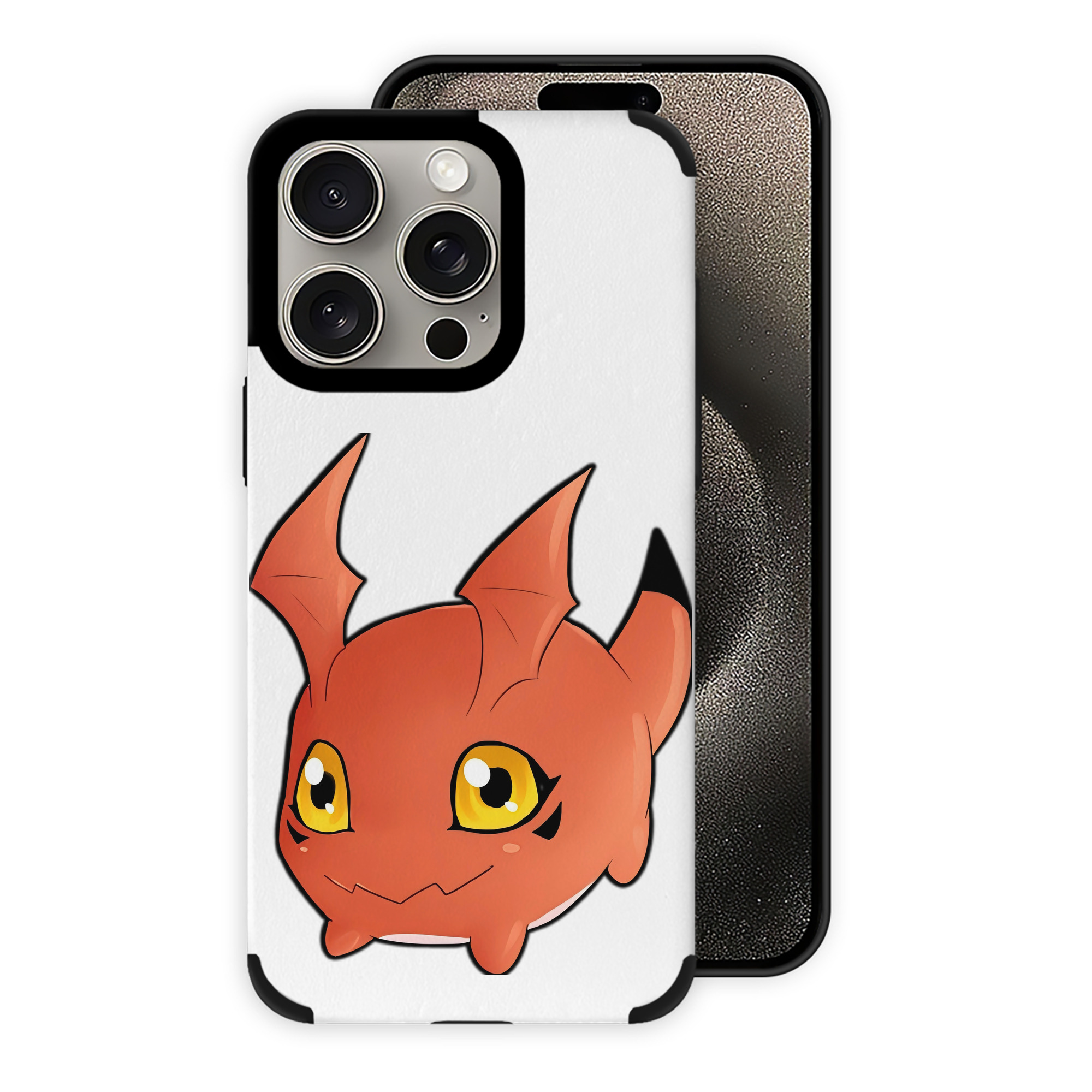 （画像用） Digimon デジタルモンスター/デジモン 【iPhone15ProMax対応】 PUレザー スマホケース 耐衝撃＆黄変防止