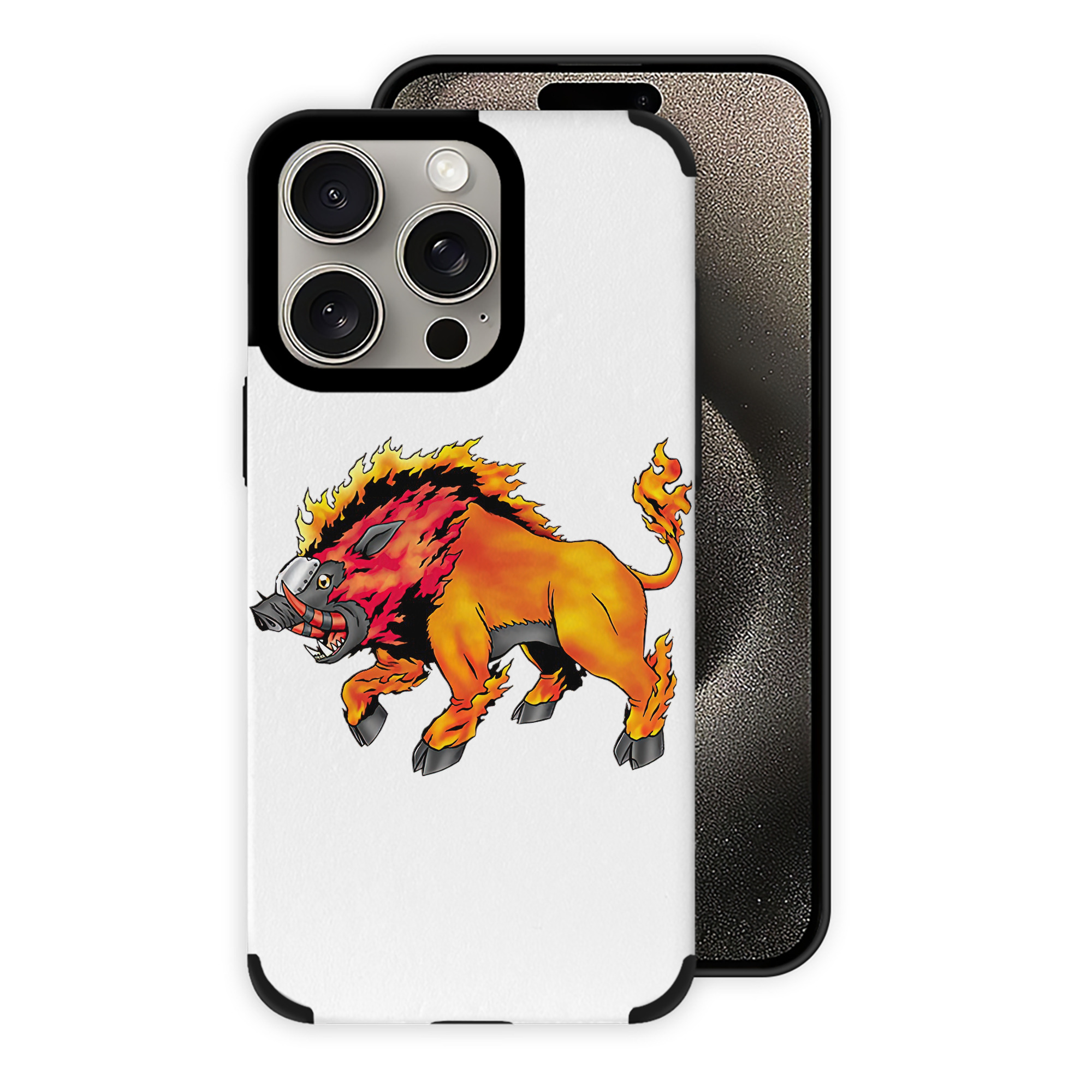 （画像用） Digimon デジタルモンスター/デジモン 【iPhone15ProMax対応】 PUレザー スマホケース 耐衝撃＆黄変防止