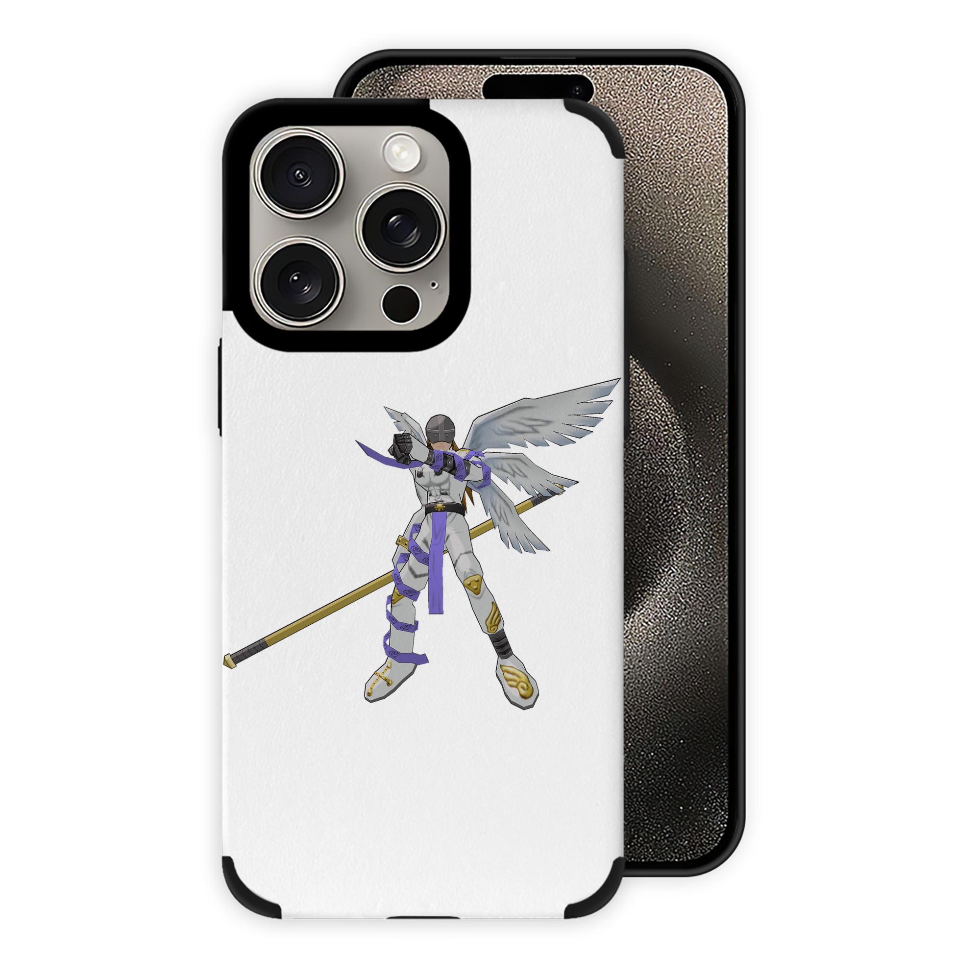 （画像用） Digimon デジタルモンスター/デジモン 【iPhone15ProMax対応】 PUレザー スマホケース 耐衝撃＆黄変防止