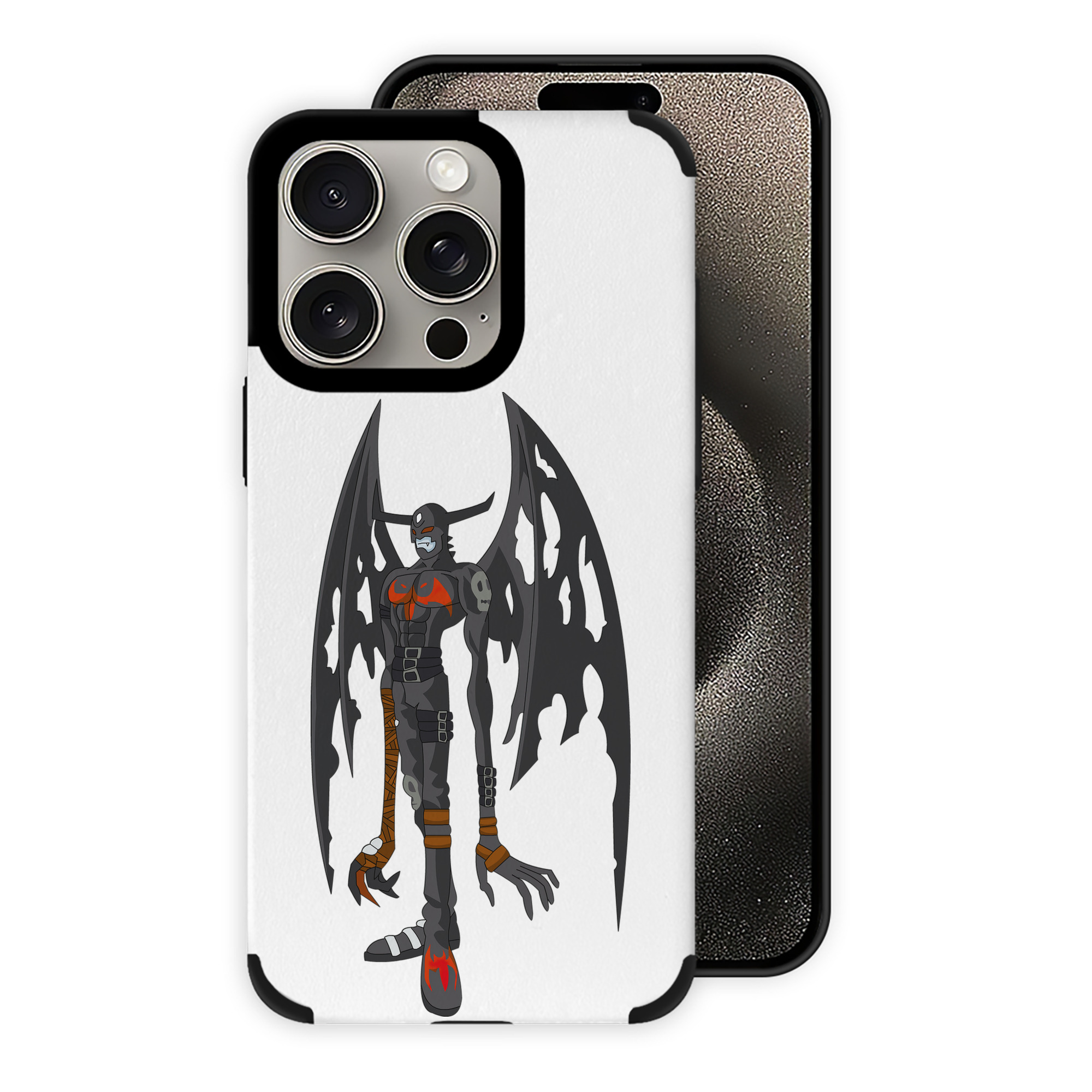 （画像用） Digimon デジタルモンスター/デジモン 【iPhone15ProMax対応】 PUレザー スマホケース 耐衝撃＆黄変防止