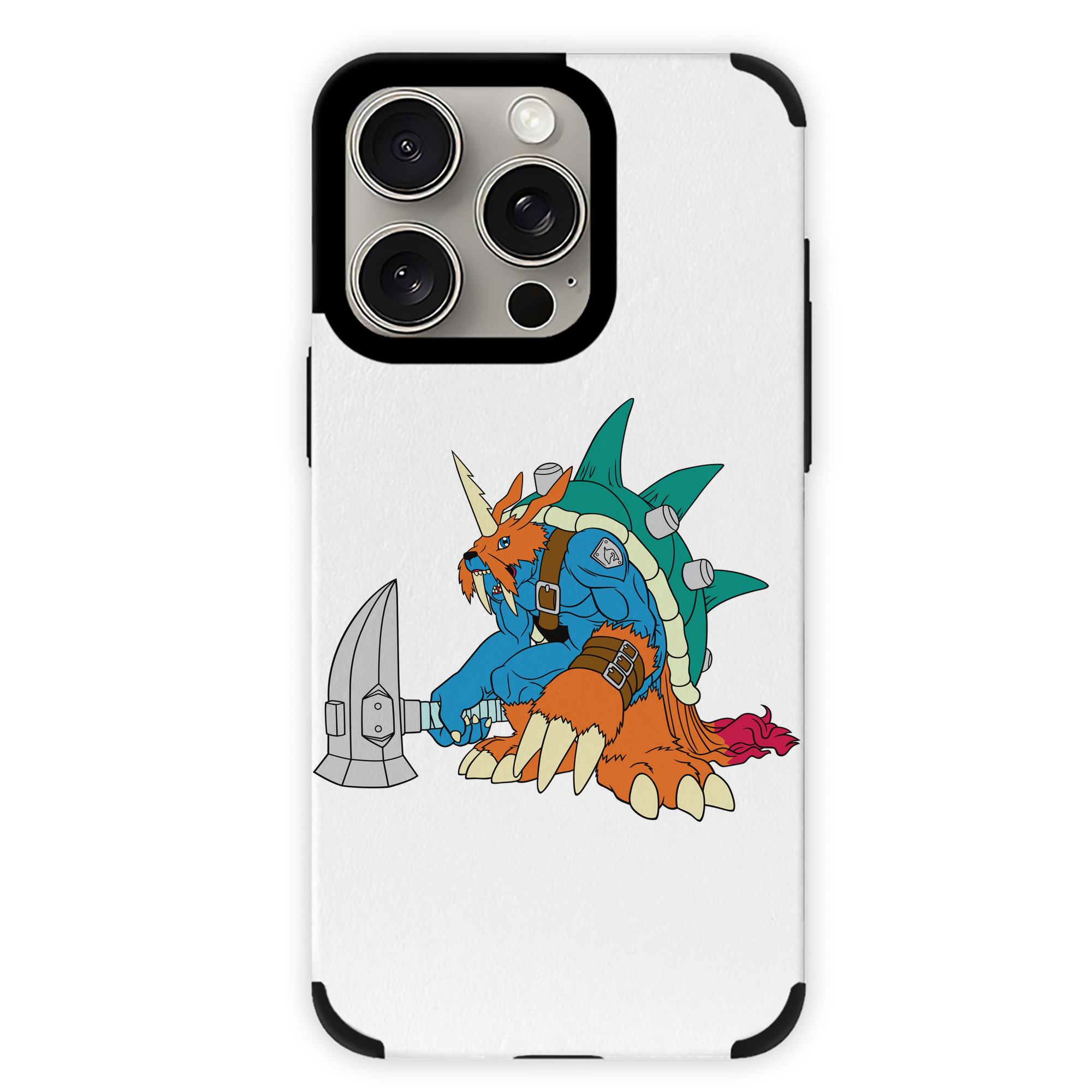（画像用） Digimon デジタルモンスター/デジモン 【iPhone15ProMax対応】 PUレザー スマホケース 耐衝撃＆黄変防止