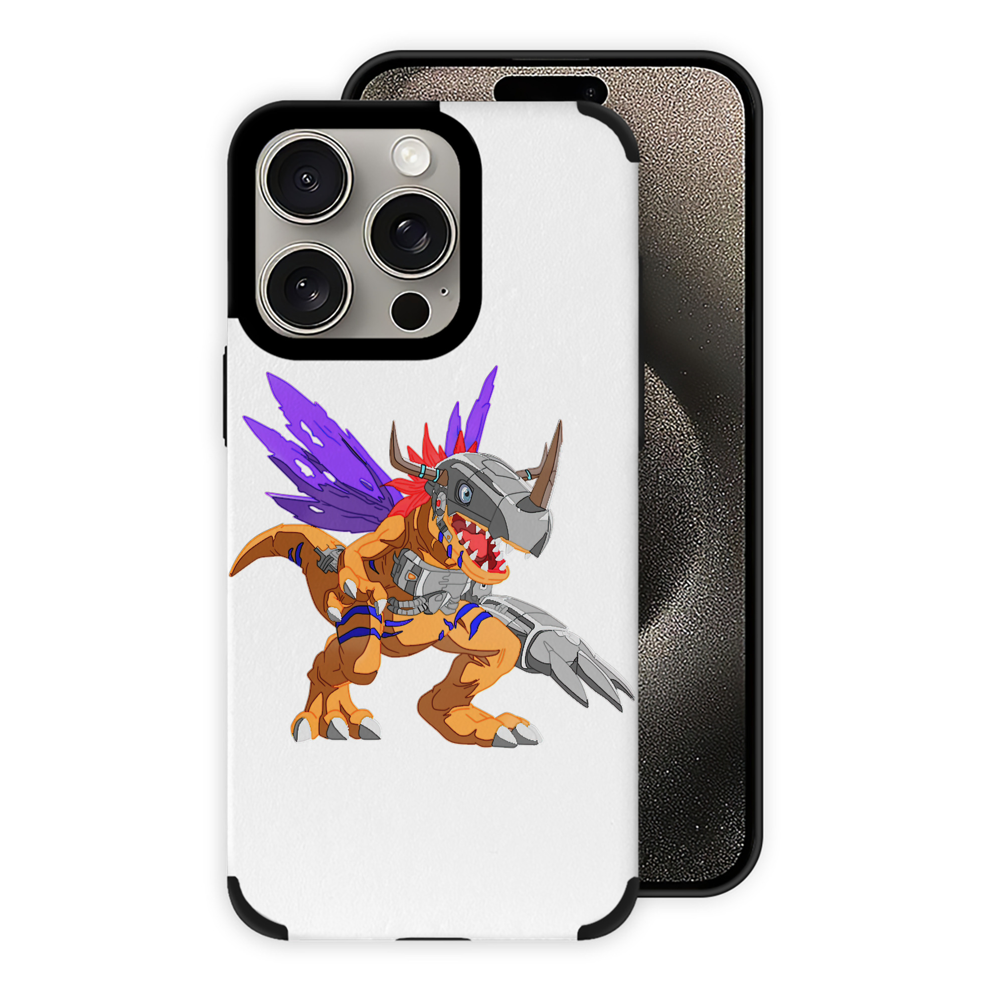 （画像用） Digimon デジタルモンスター/デジモン 【iPhone15ProMax対応】 PUレザー スマホケース 耐衝撃＆黄変防止