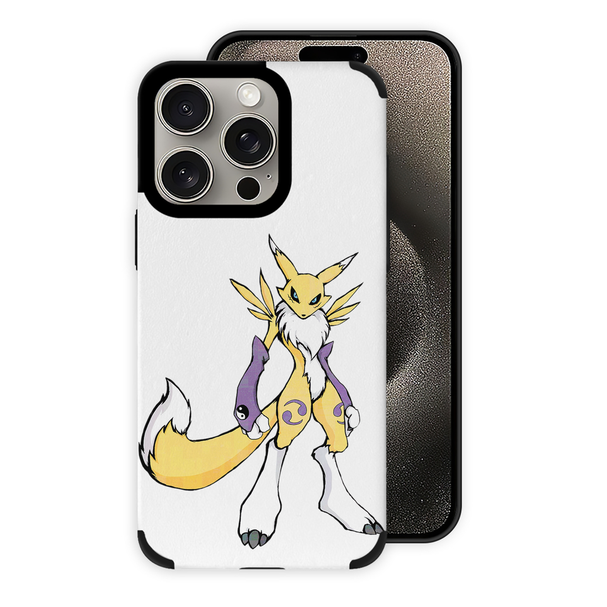 （画像用） Digimon デジタルモンスター/デジモン 【iPhone15ProMax対応】 PUレザー スマホケース 耐衝撃＆黄変防止